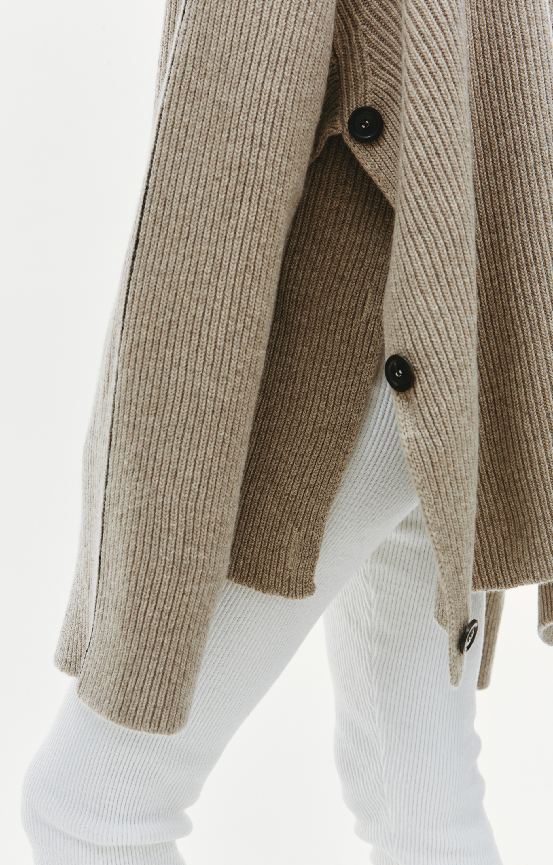 PETER DO Ribbed knit cape sweater