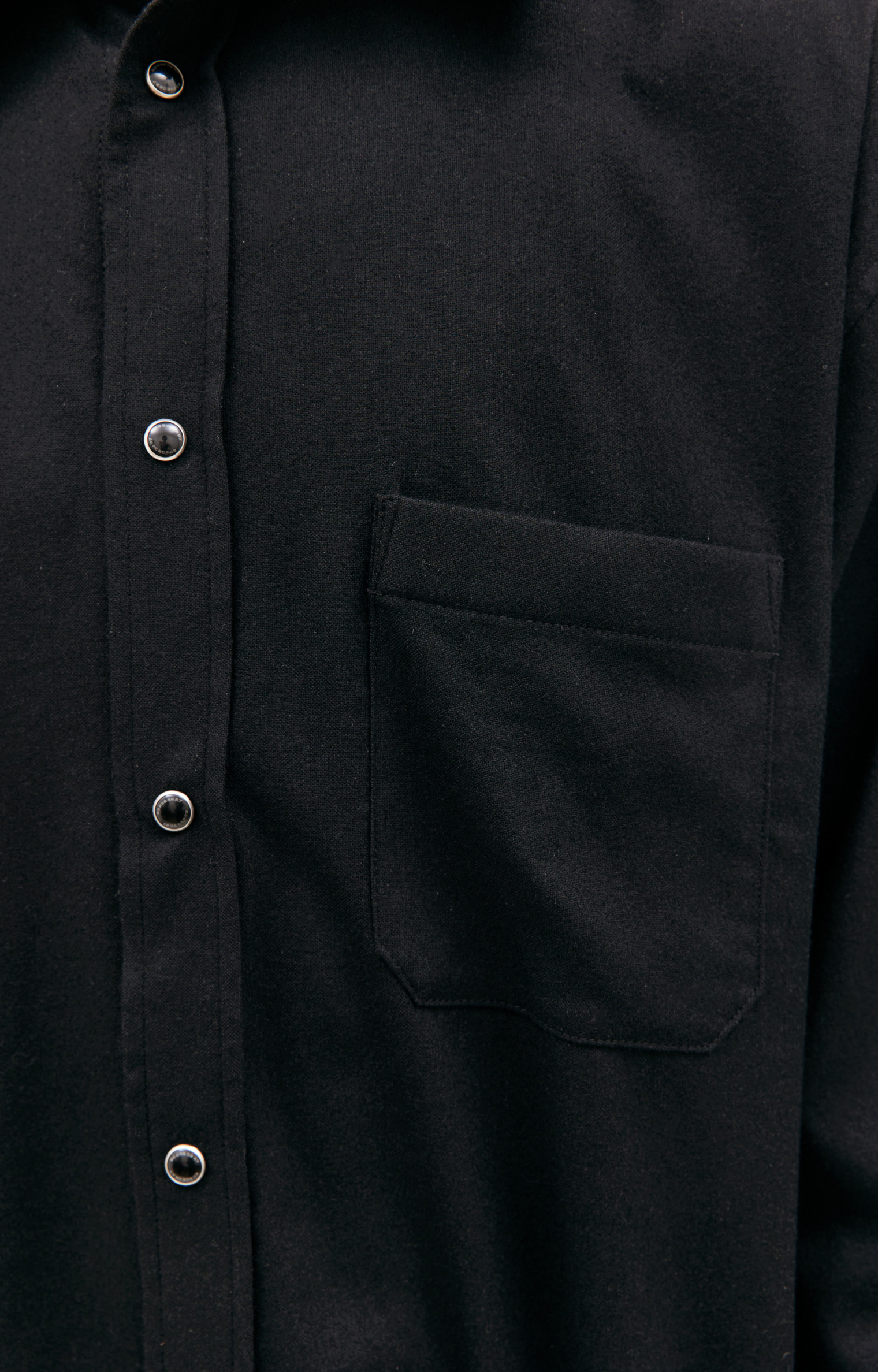 VTMNTS Black cotton shirt