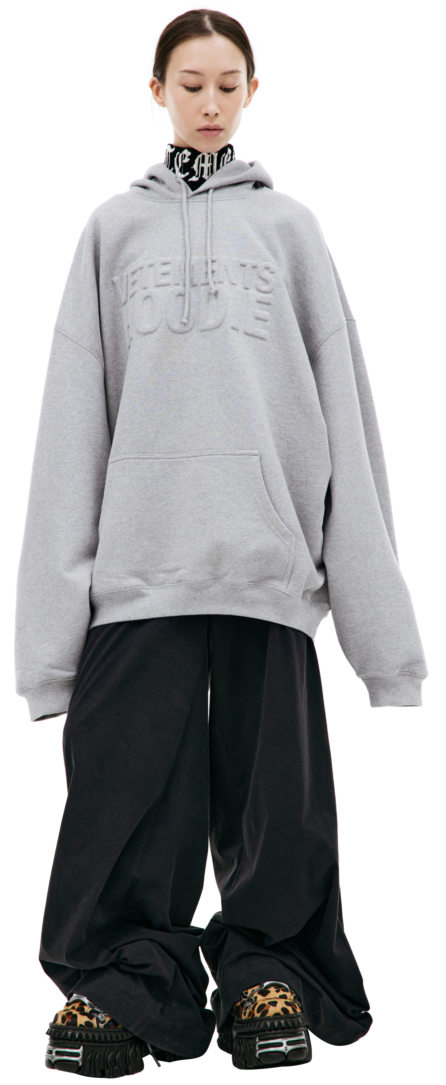 VETEMENTS Gray Illusion hoodie