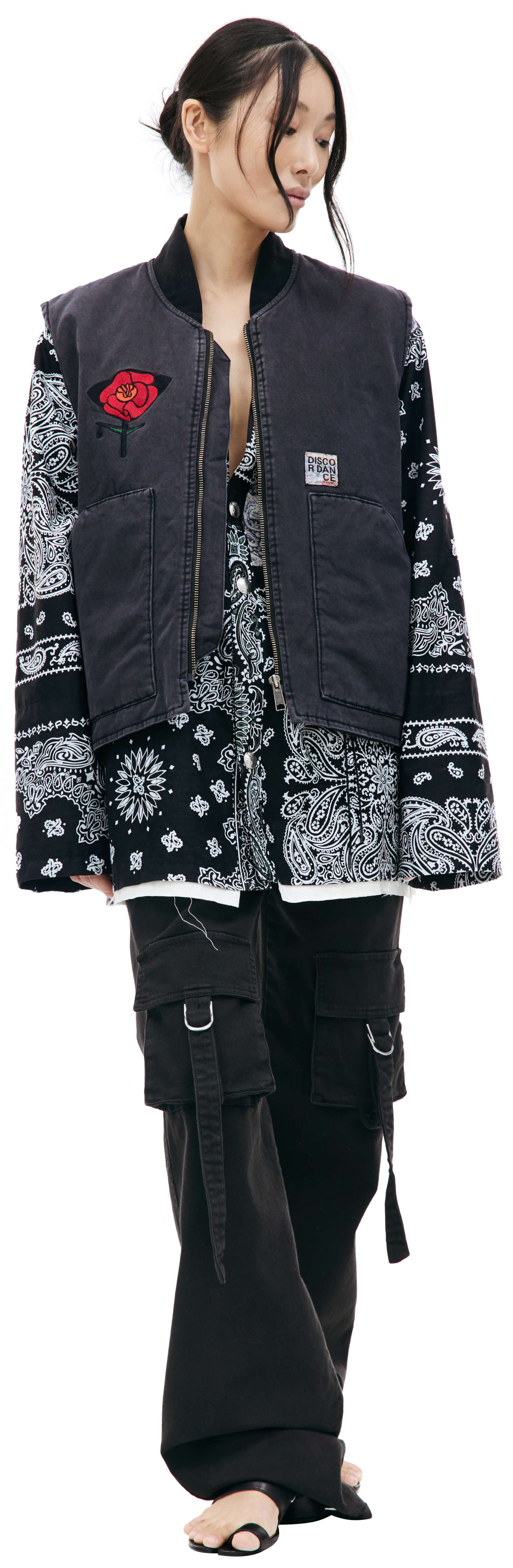 Children of the discordance Embroidered cotton vest