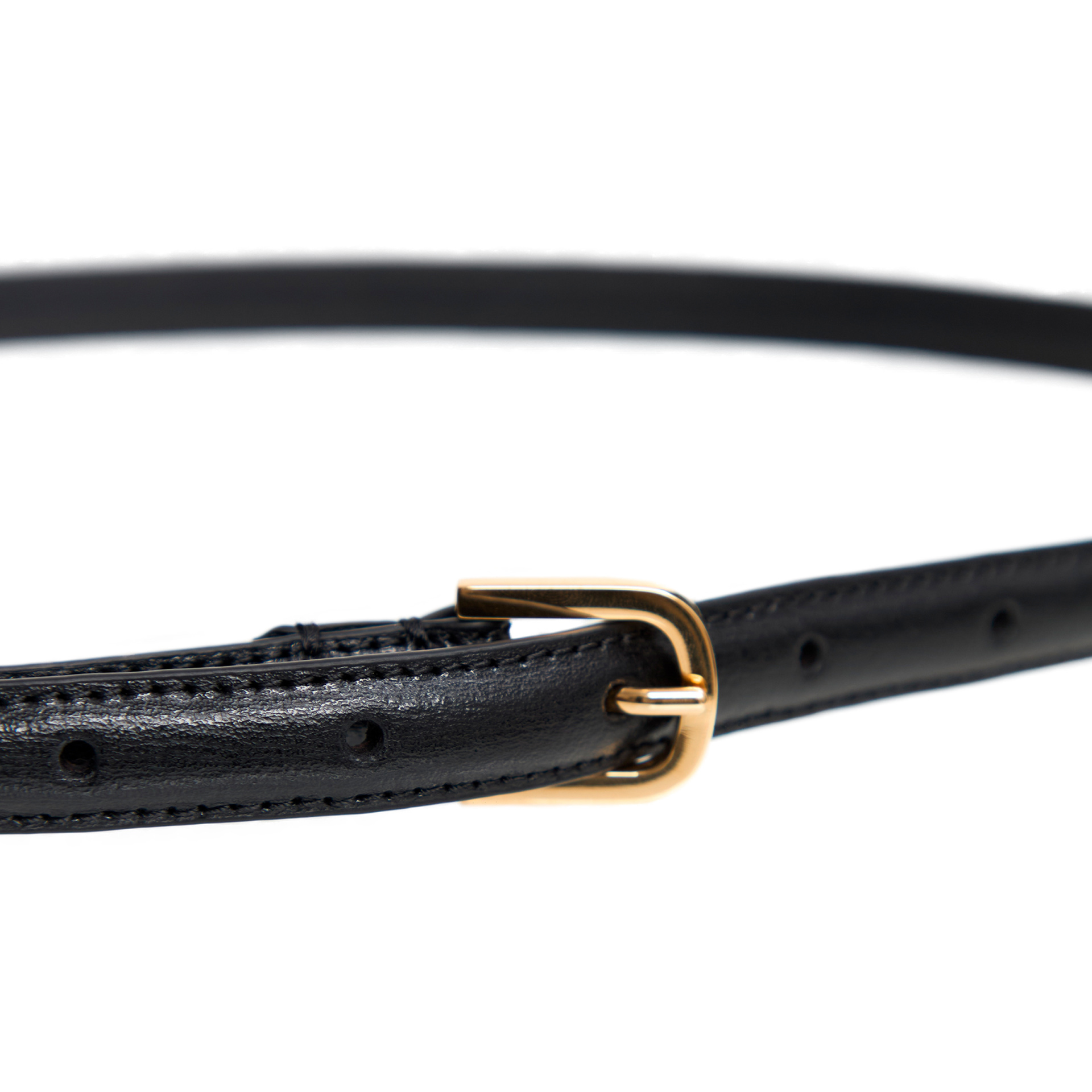 TOTEME Black leather belt