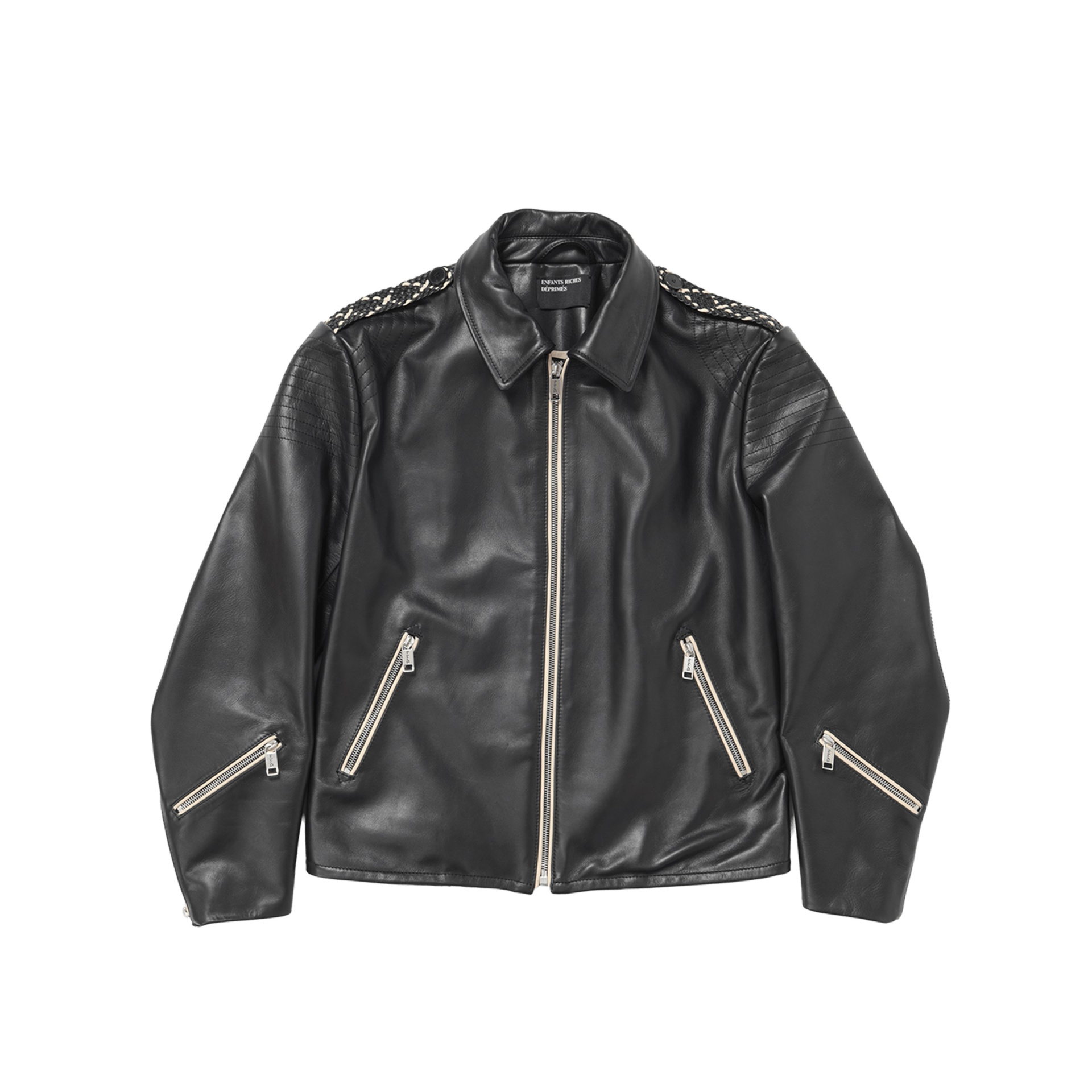 Enfants Riches Déprimés Black leather jacket