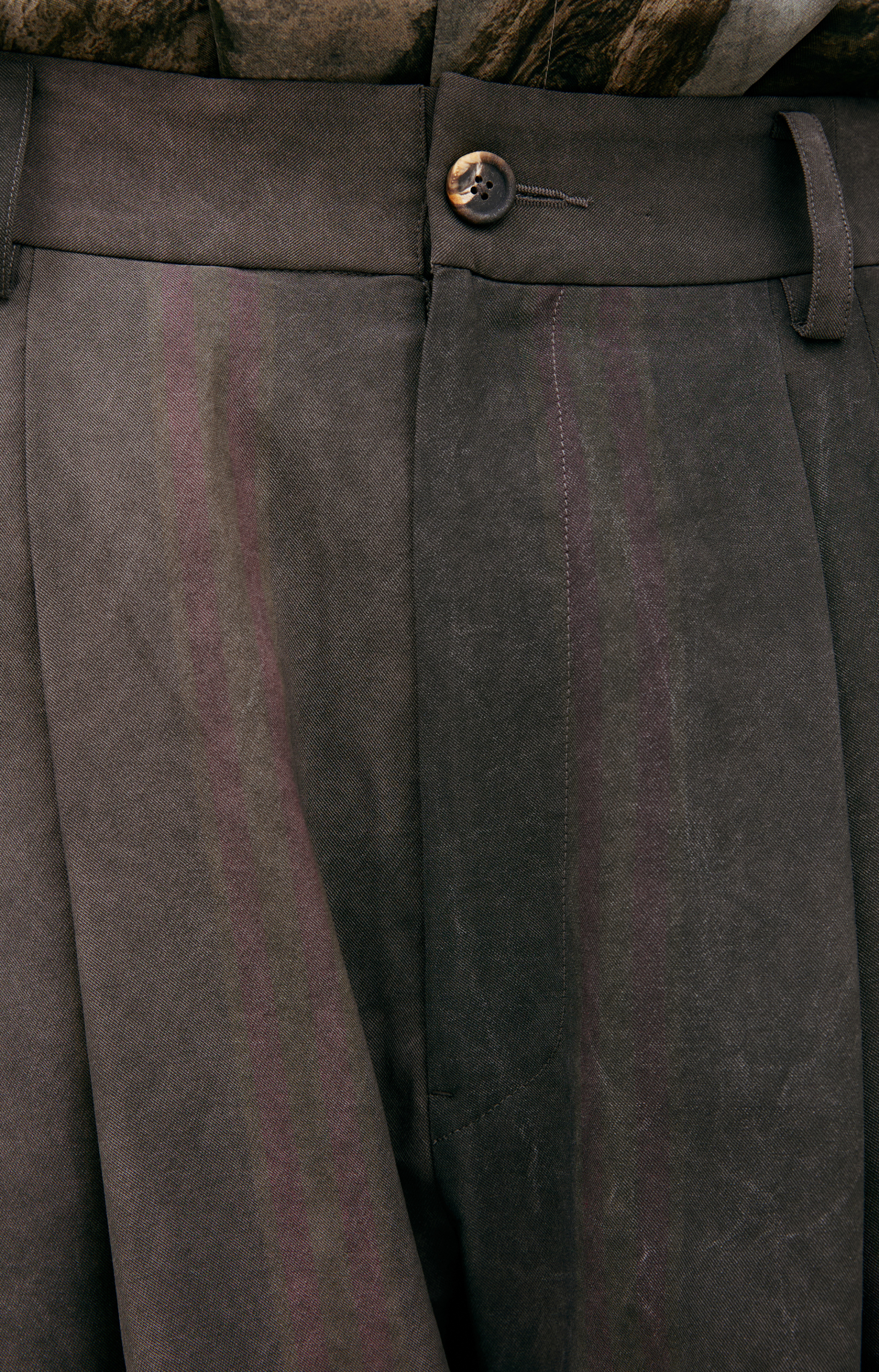 Ziggy Chen Straight striped trousers