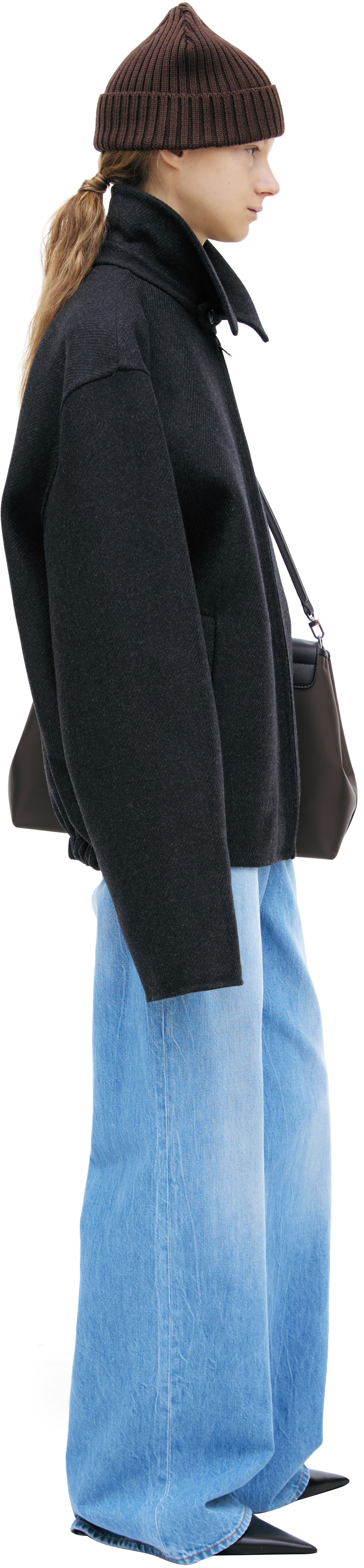 The Row Dark grey wool bomber