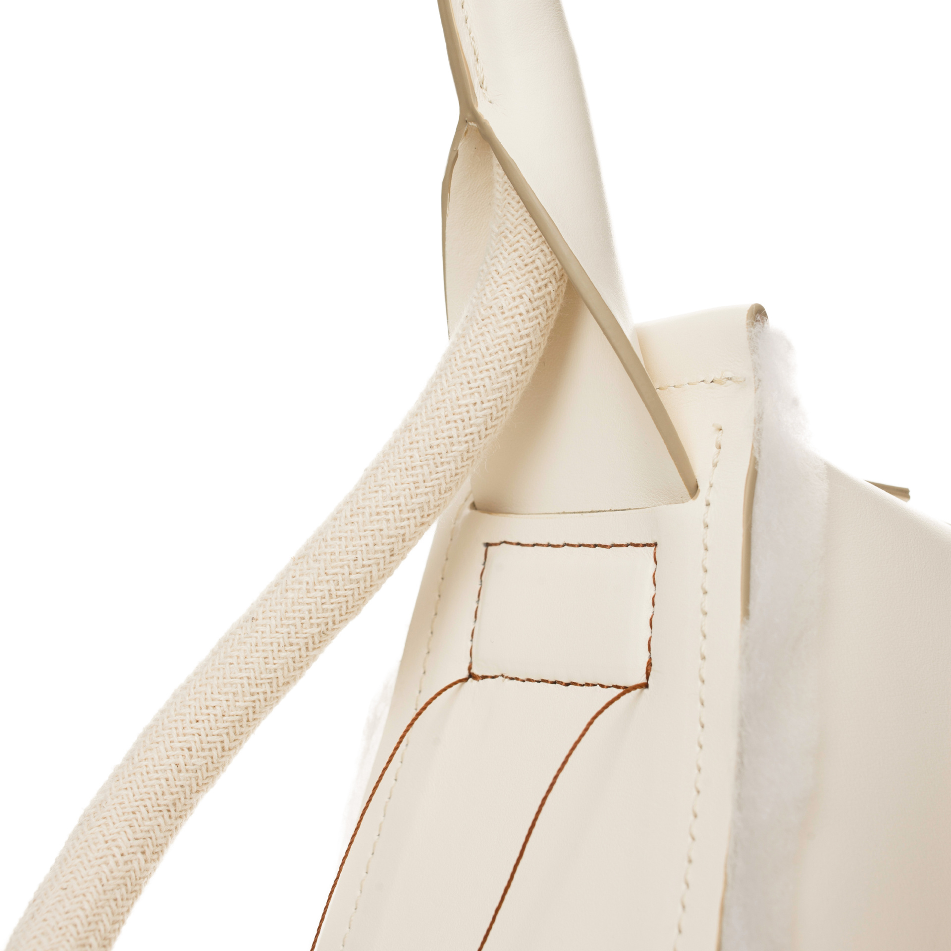 DENTRO Cream Savvas Baguette bag