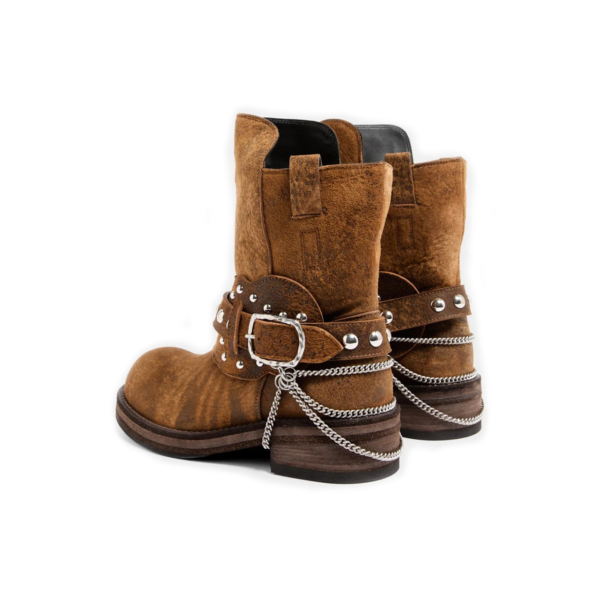 Ann Demeulemeester BOA RIDING Suede Boots