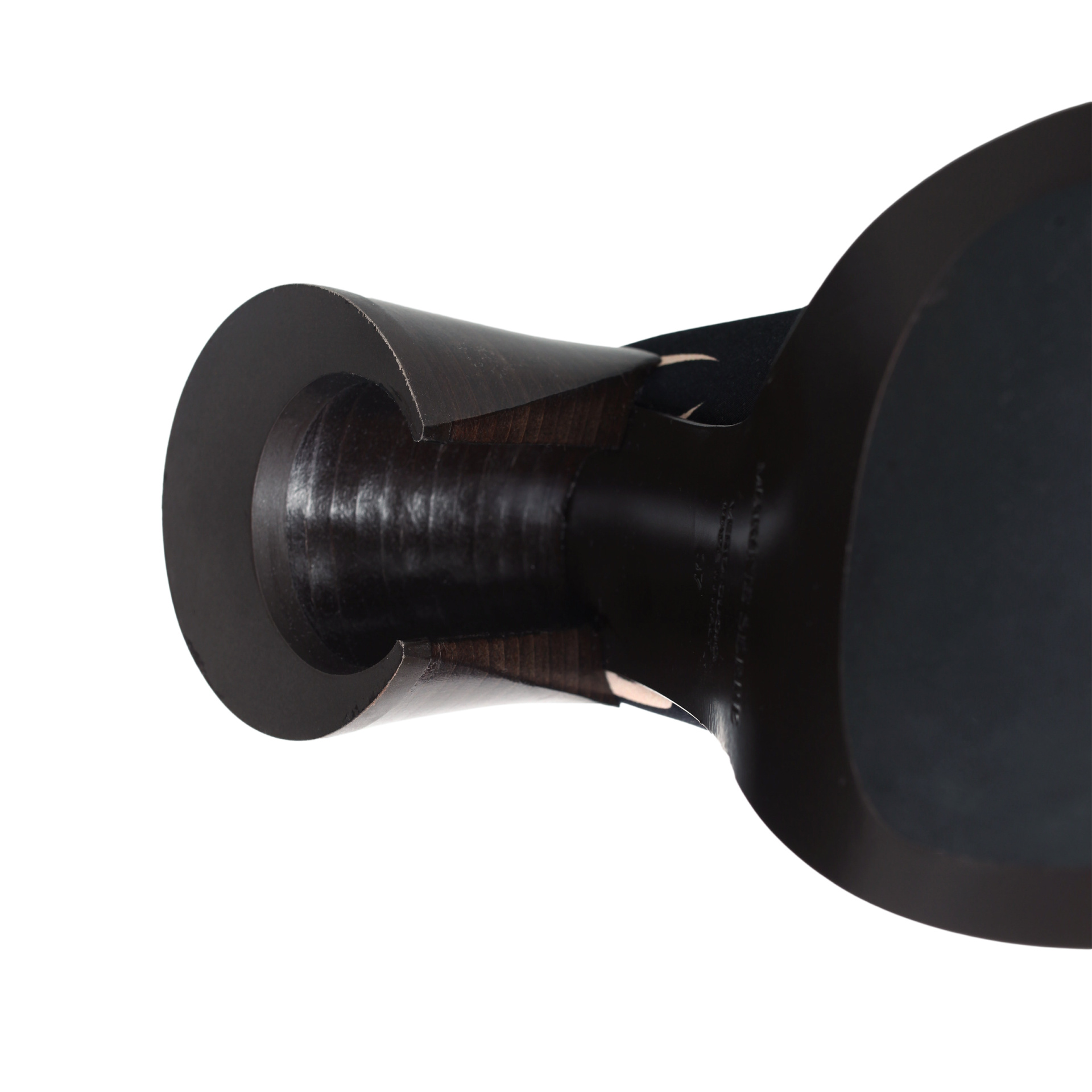 MARINE SERRE Black All Over Moon ankle boots