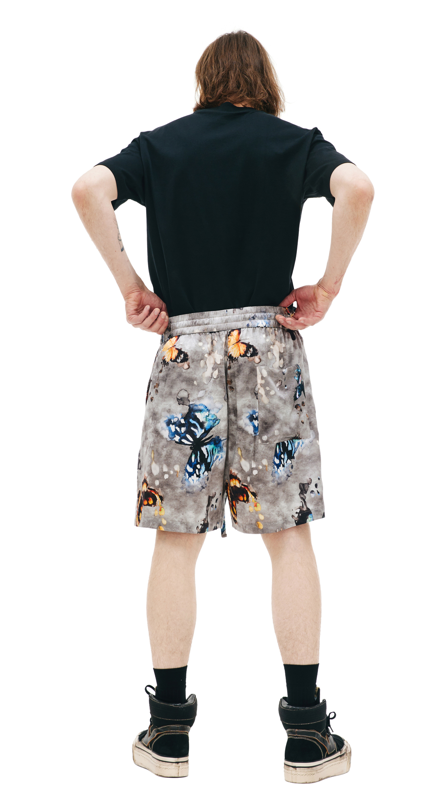 Nahmias Silk butterfly shorts