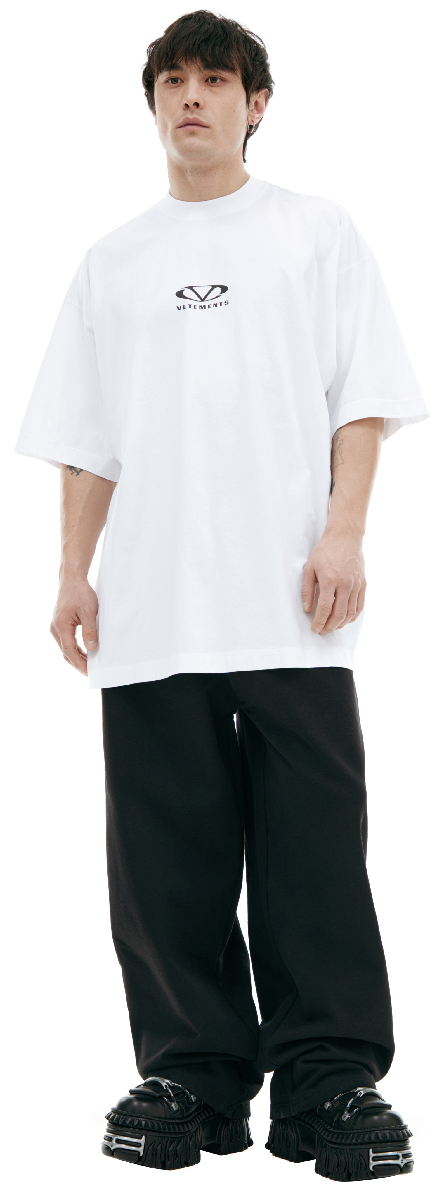 VETEMENTS White cotton T-shirt