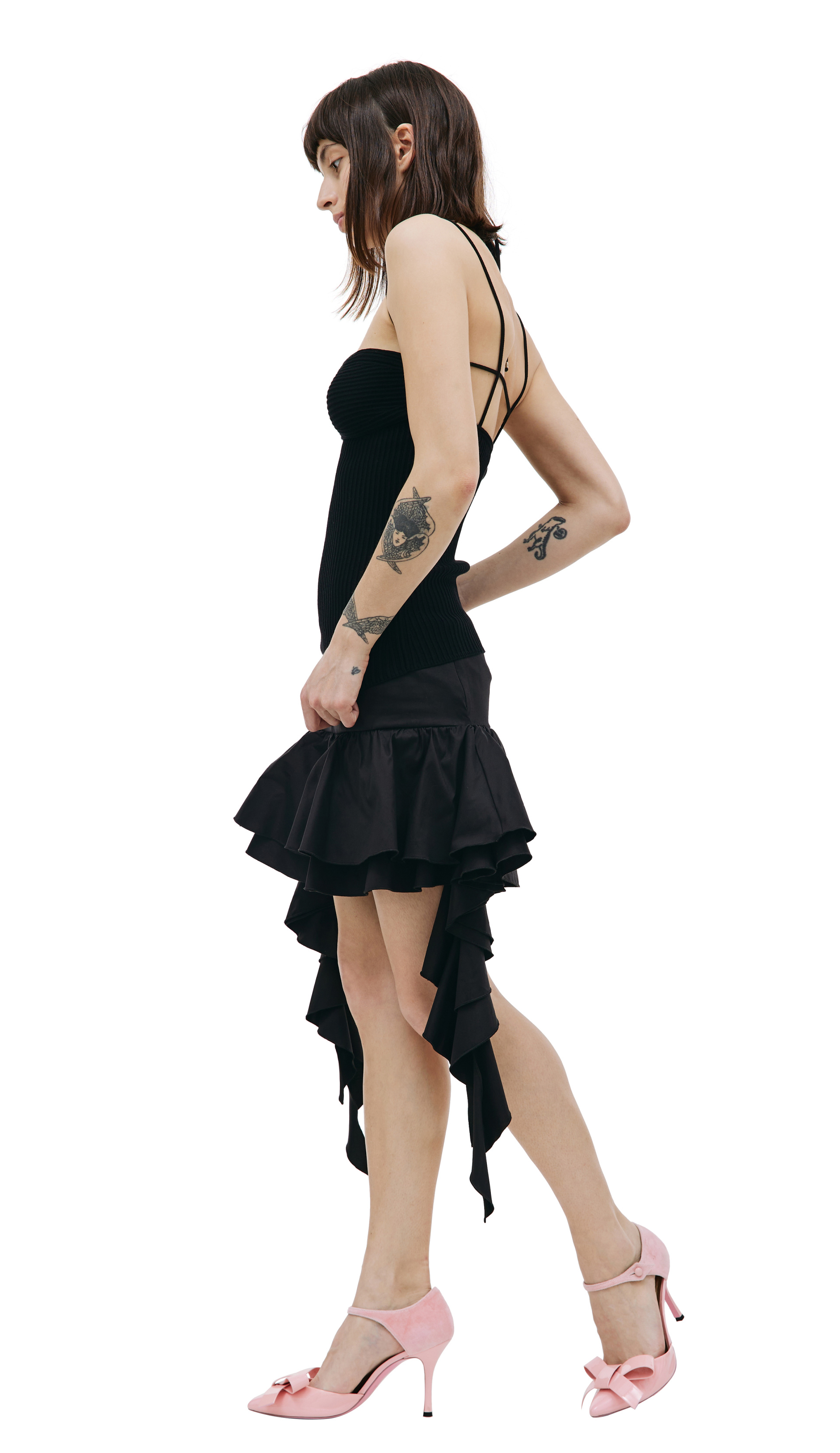 Undercover Pink Leather Bow Pumps