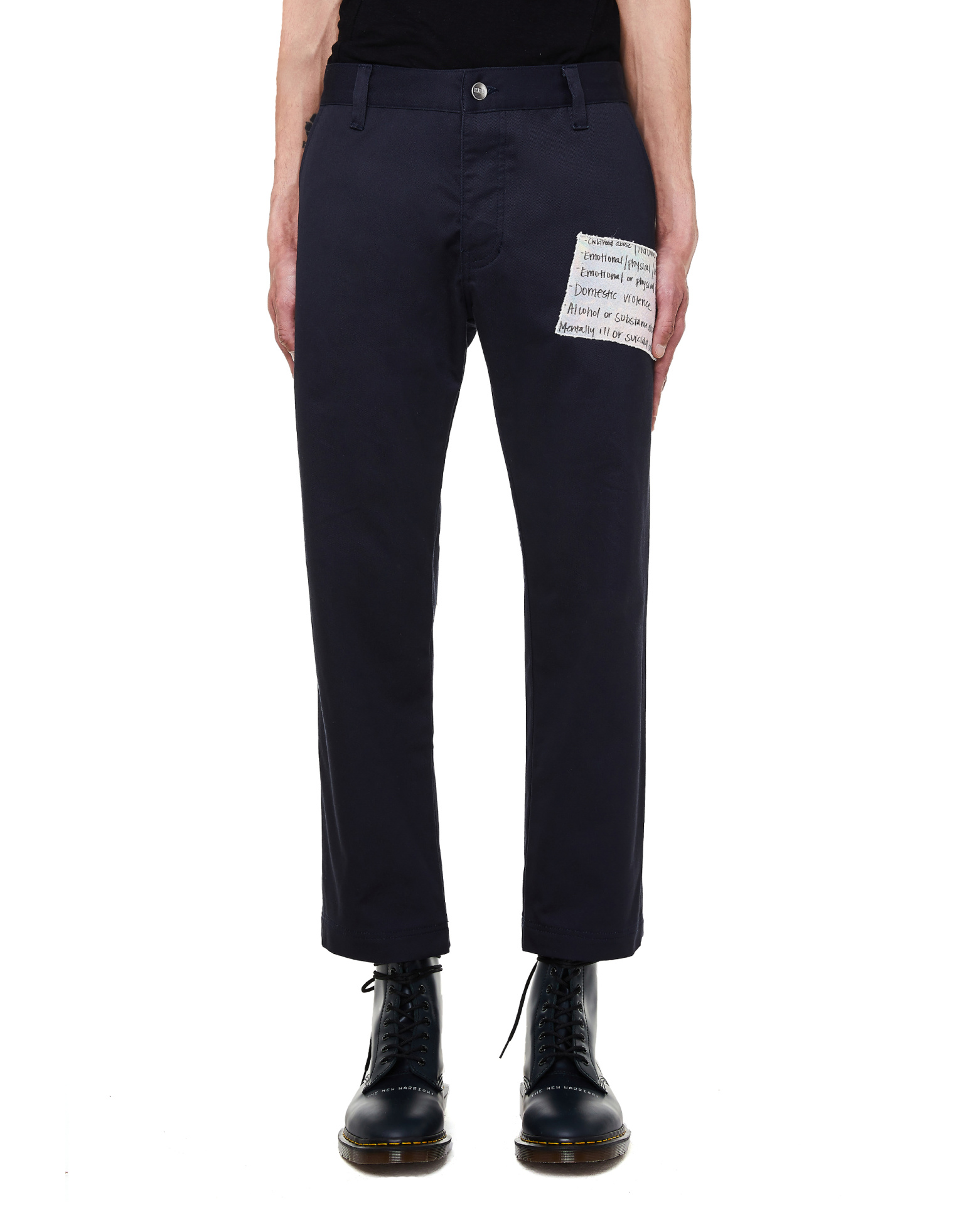Enfants Riches Déprimés Navy Blue Patched Sweatpants