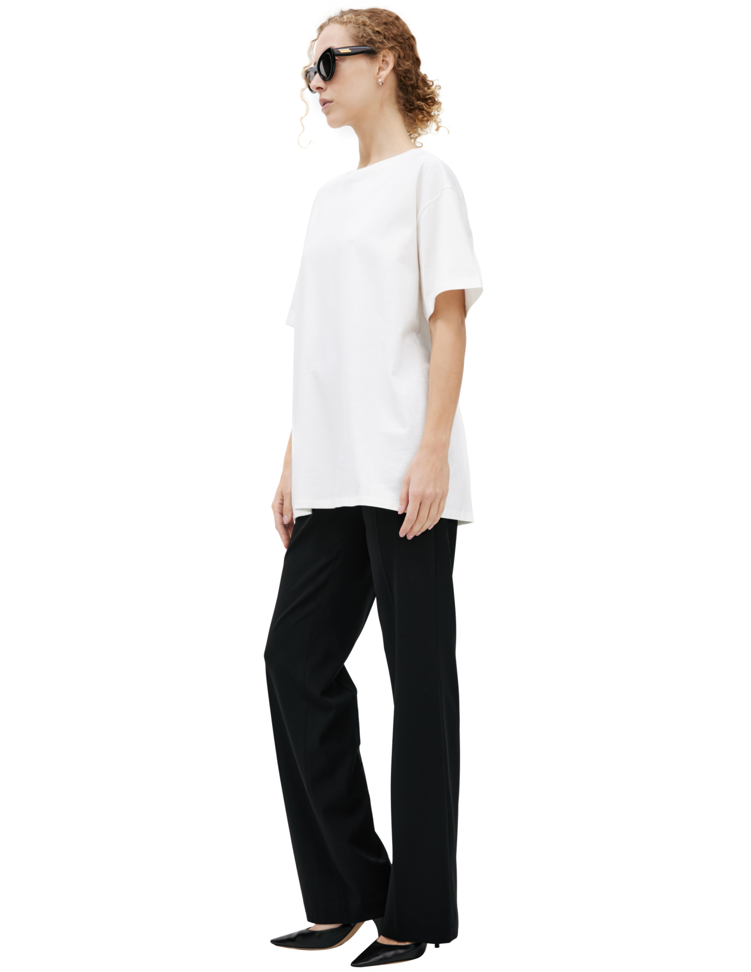 The Row Футболка-8738-K636/WHITE свободная, белая