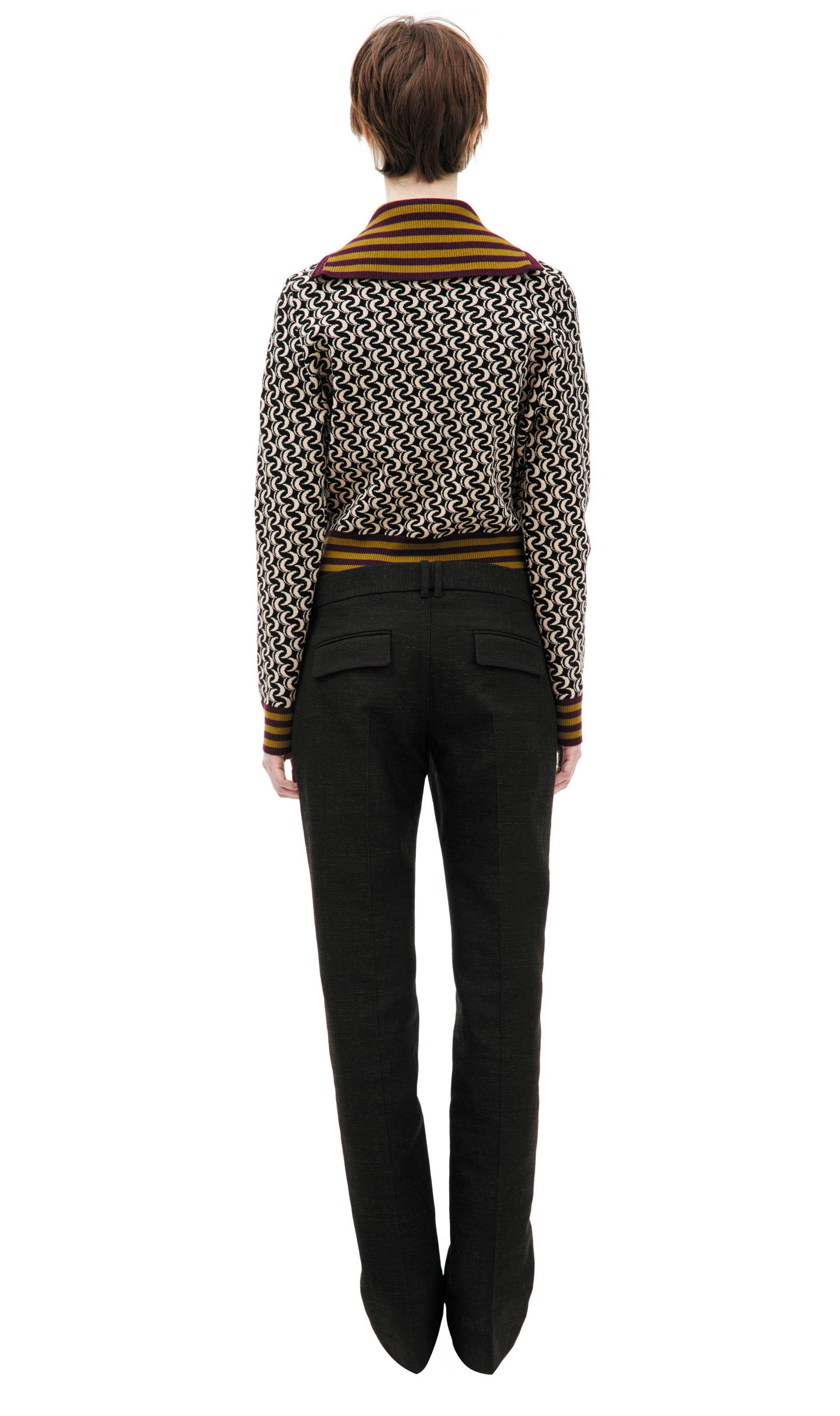 Dries Van Noten High collar cardigan