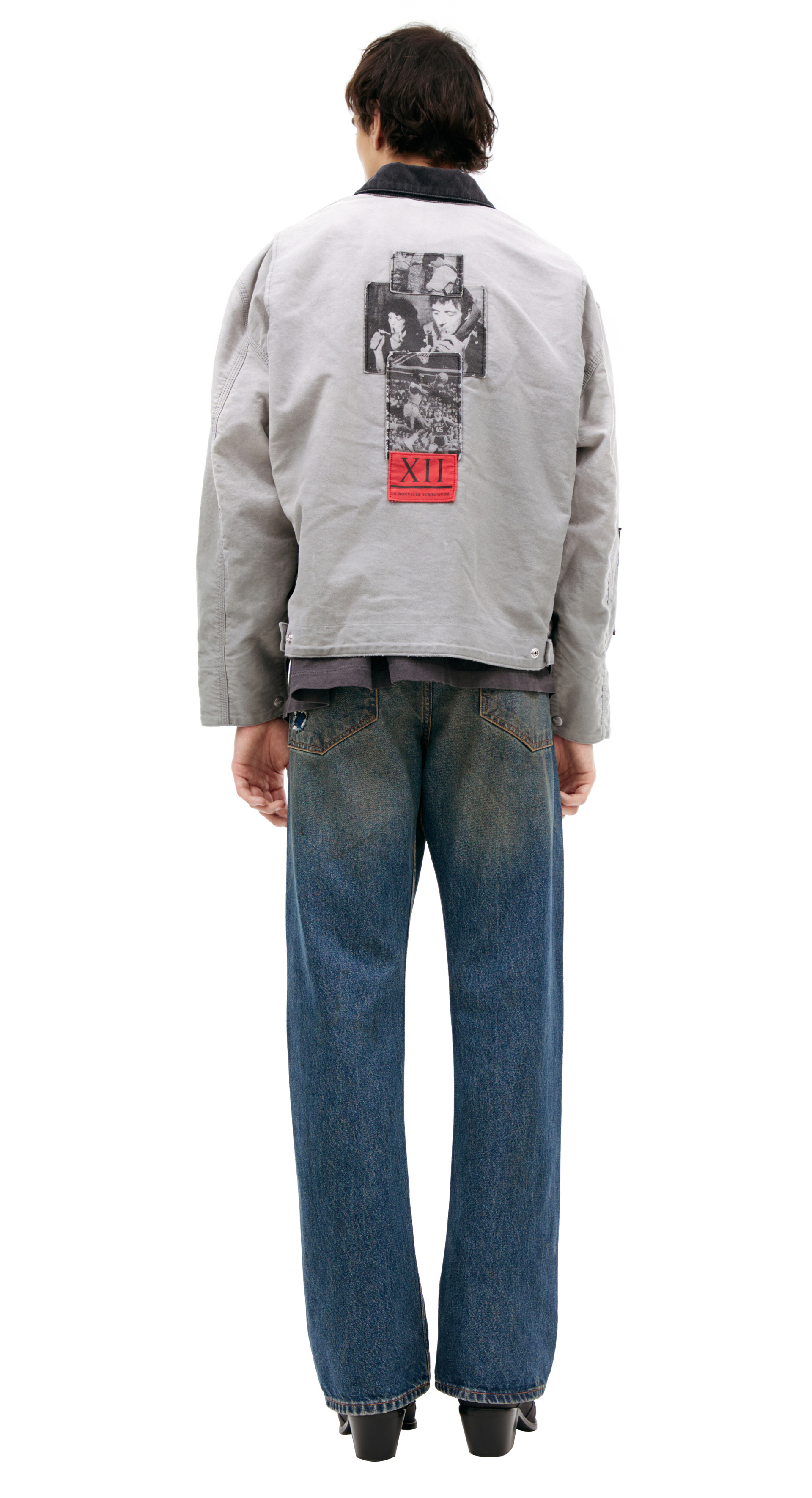 Enfants Riches Déprimés Grey jacket with patches