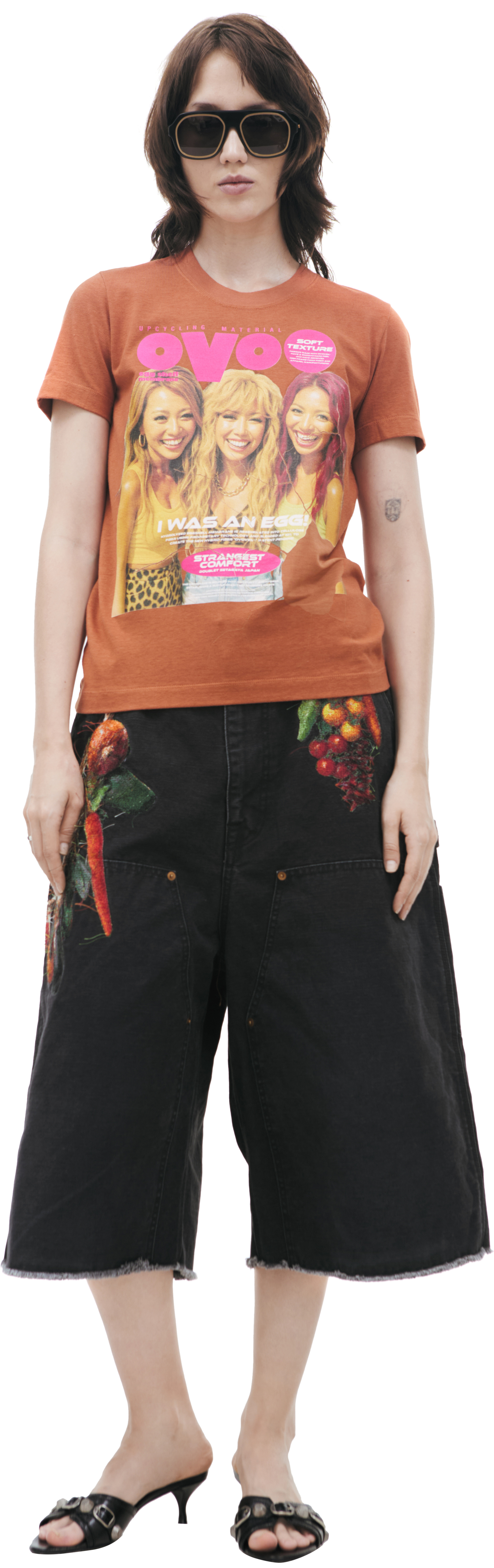 Doublet Brown T-shirt with a print