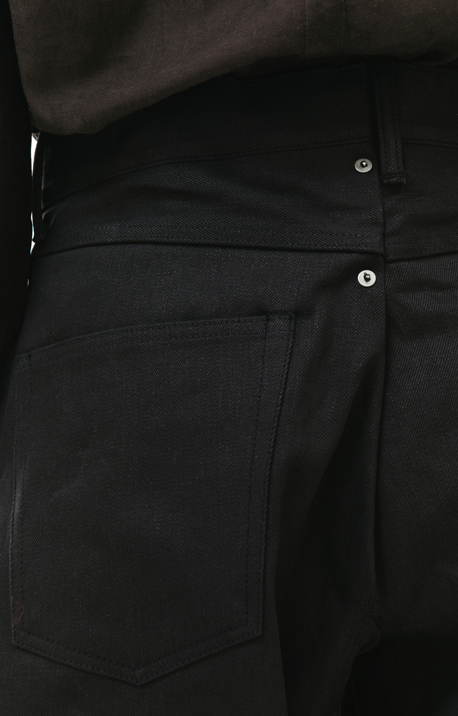 Buy visvim men black hakama straight-leg jeans for $895 online on