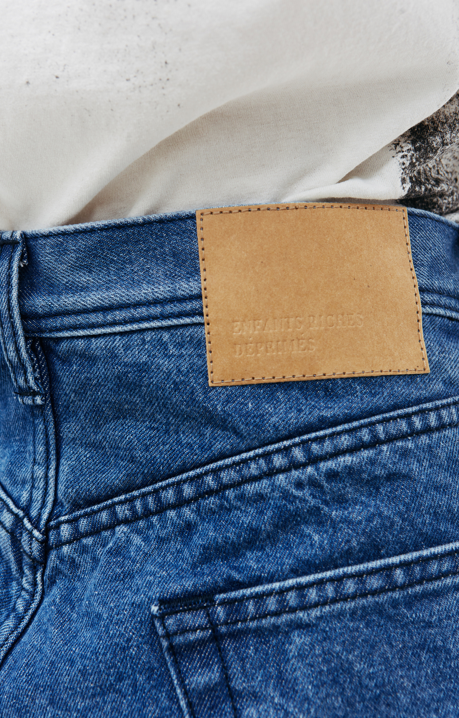Enfants Riches Deprimes Faded cotton jeans