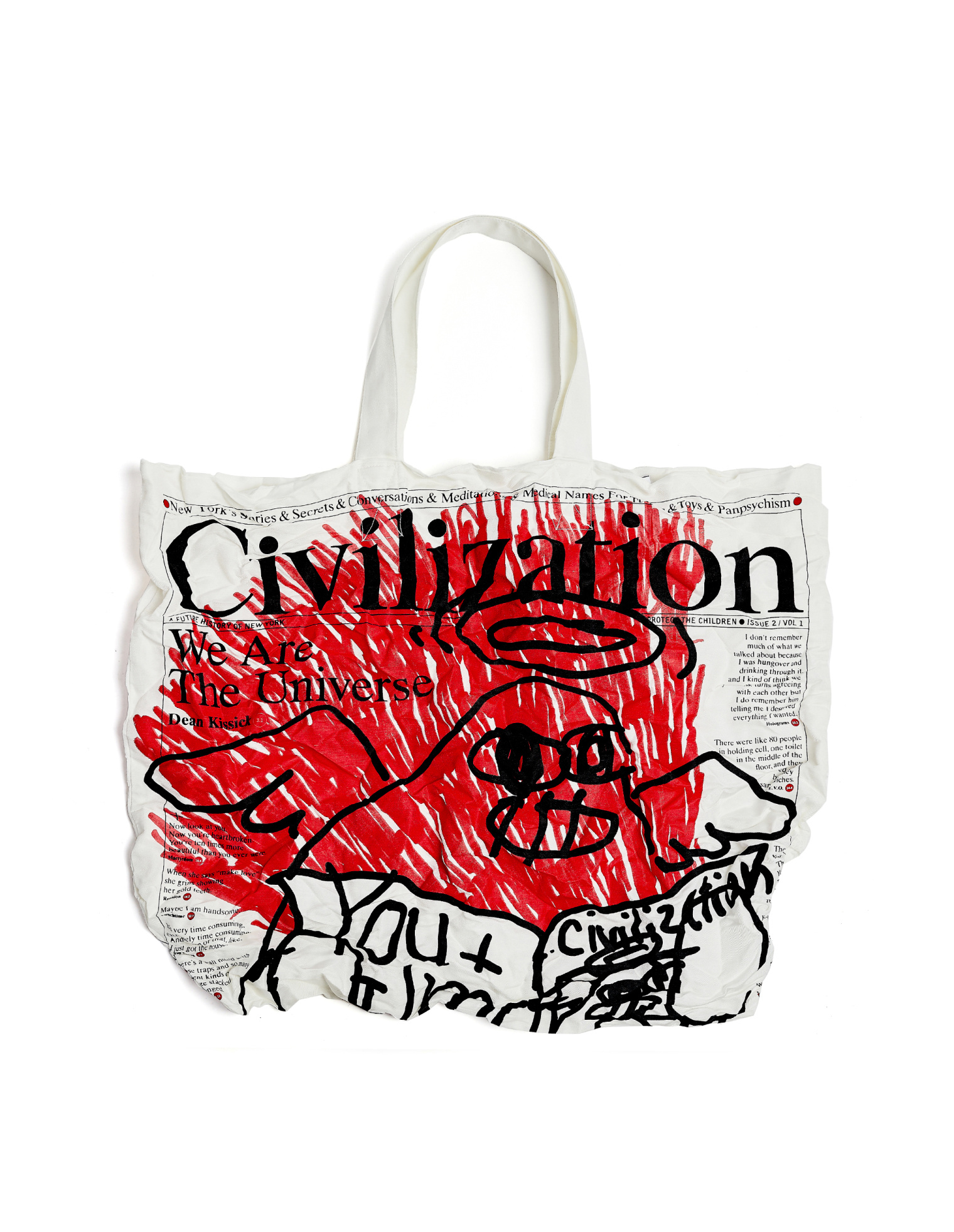 Junya Watanabe Cotton Blend Printed Bag