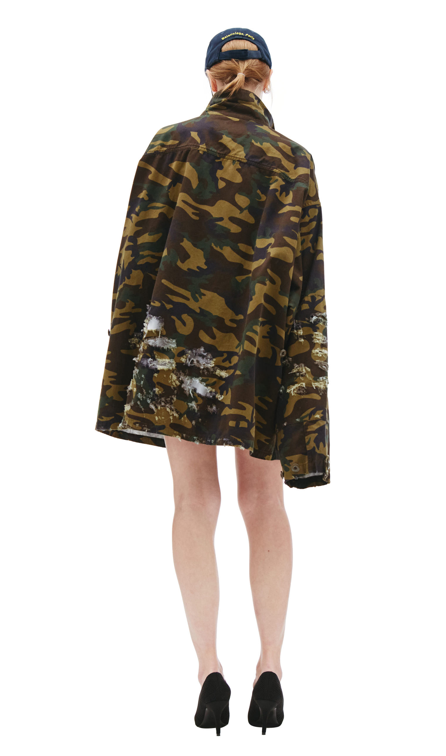 Balenciaga Camouflage Print Army Jacket