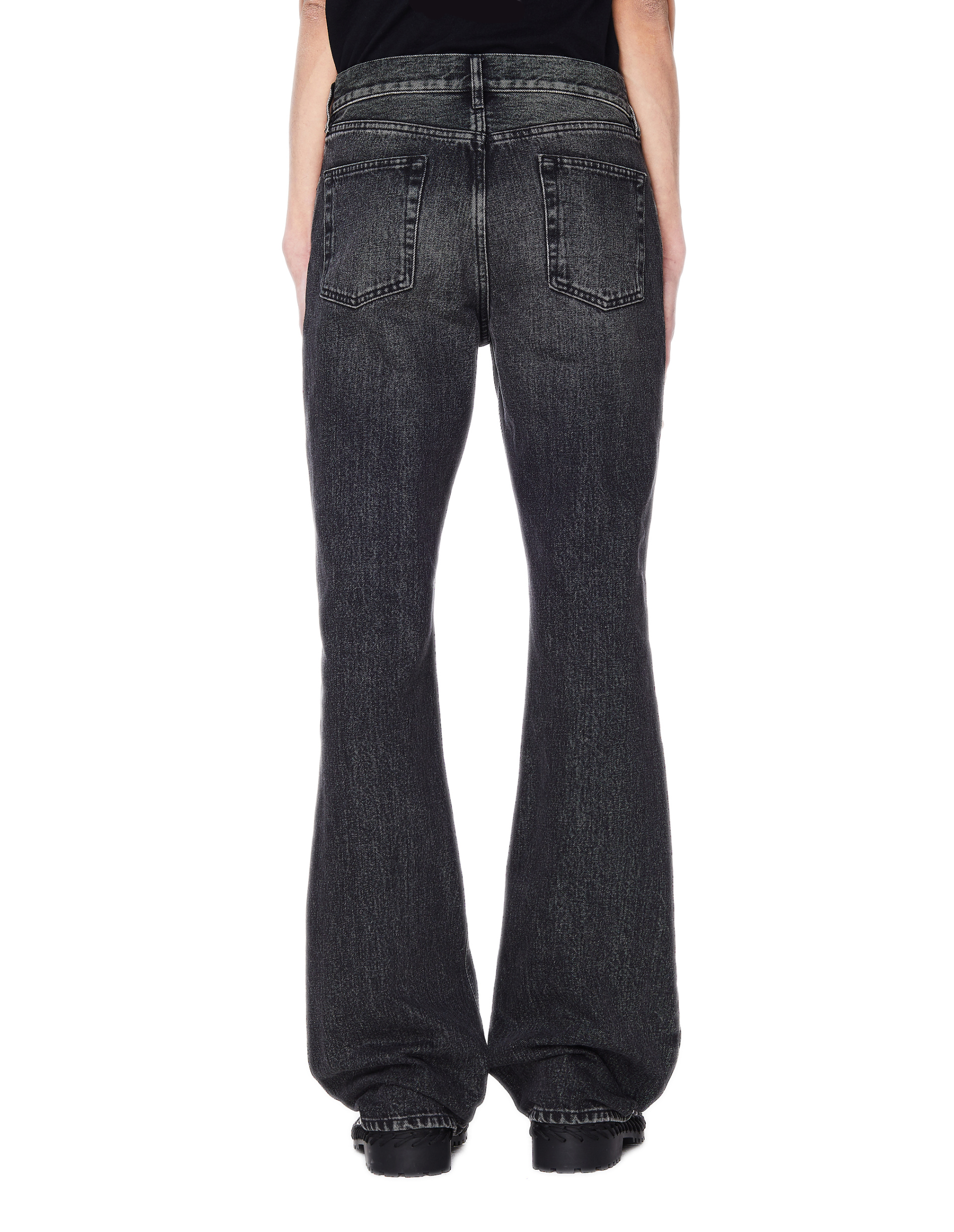 Balenciaga Vintage Black Cotton Bootcut Jeans