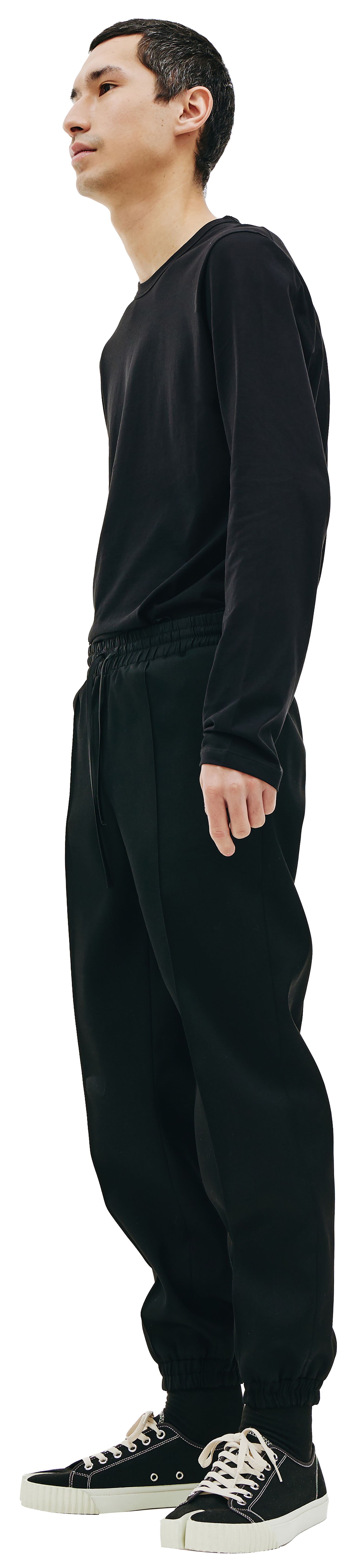 Jil Sander Black wool sweatpants