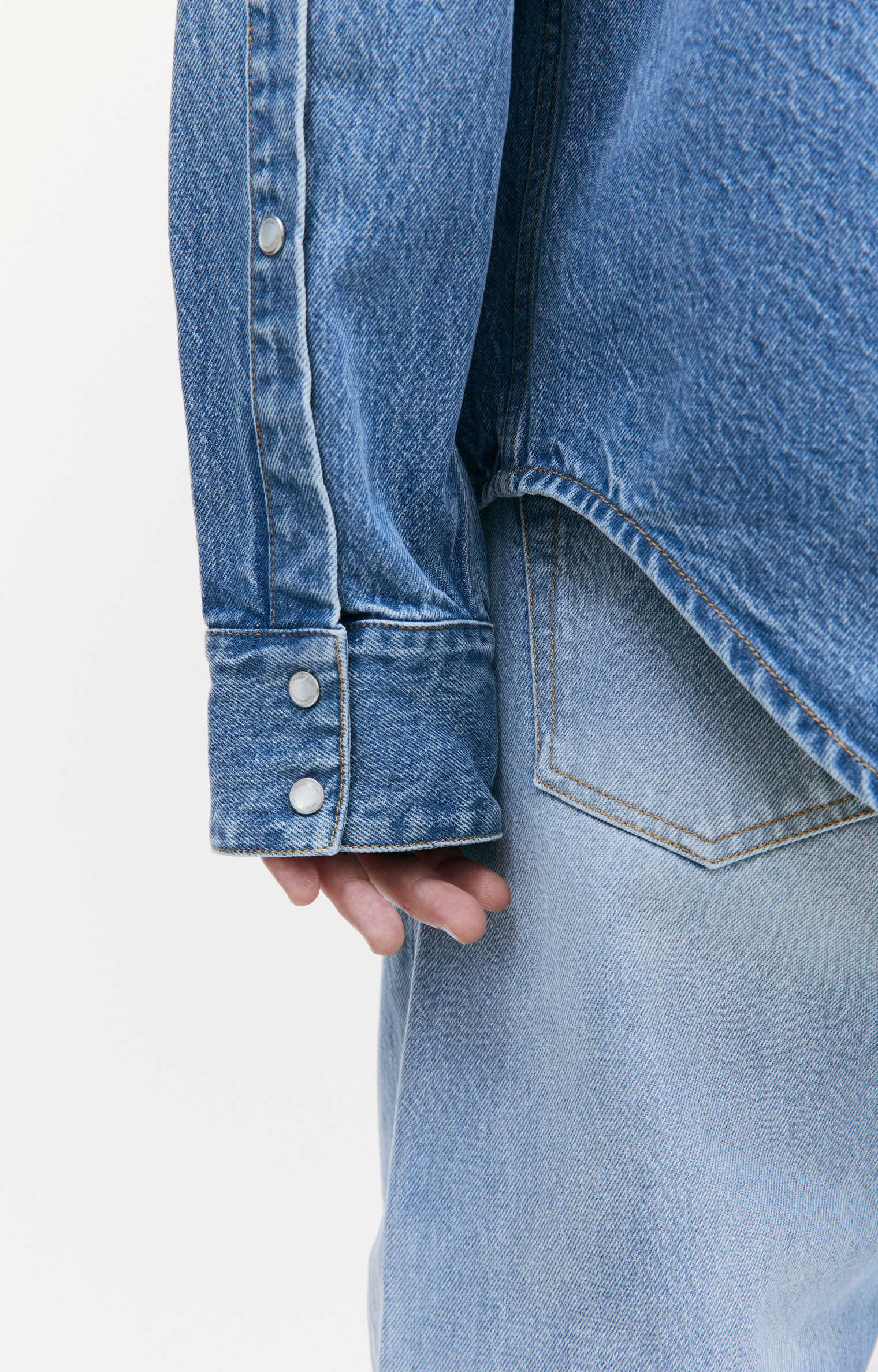 VTMNTS Blue denim shirt