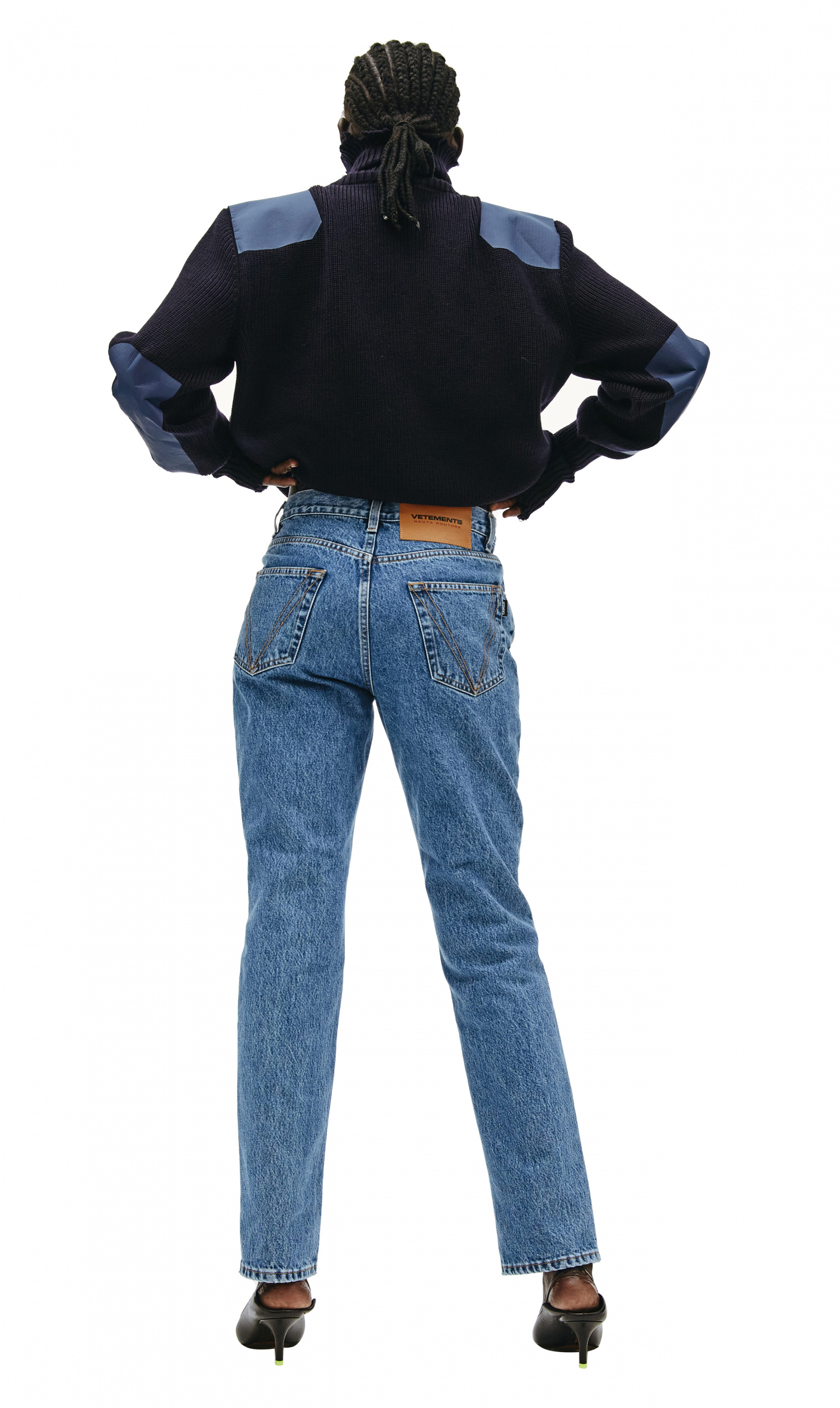 VETEMENTS Blue skinny jeans