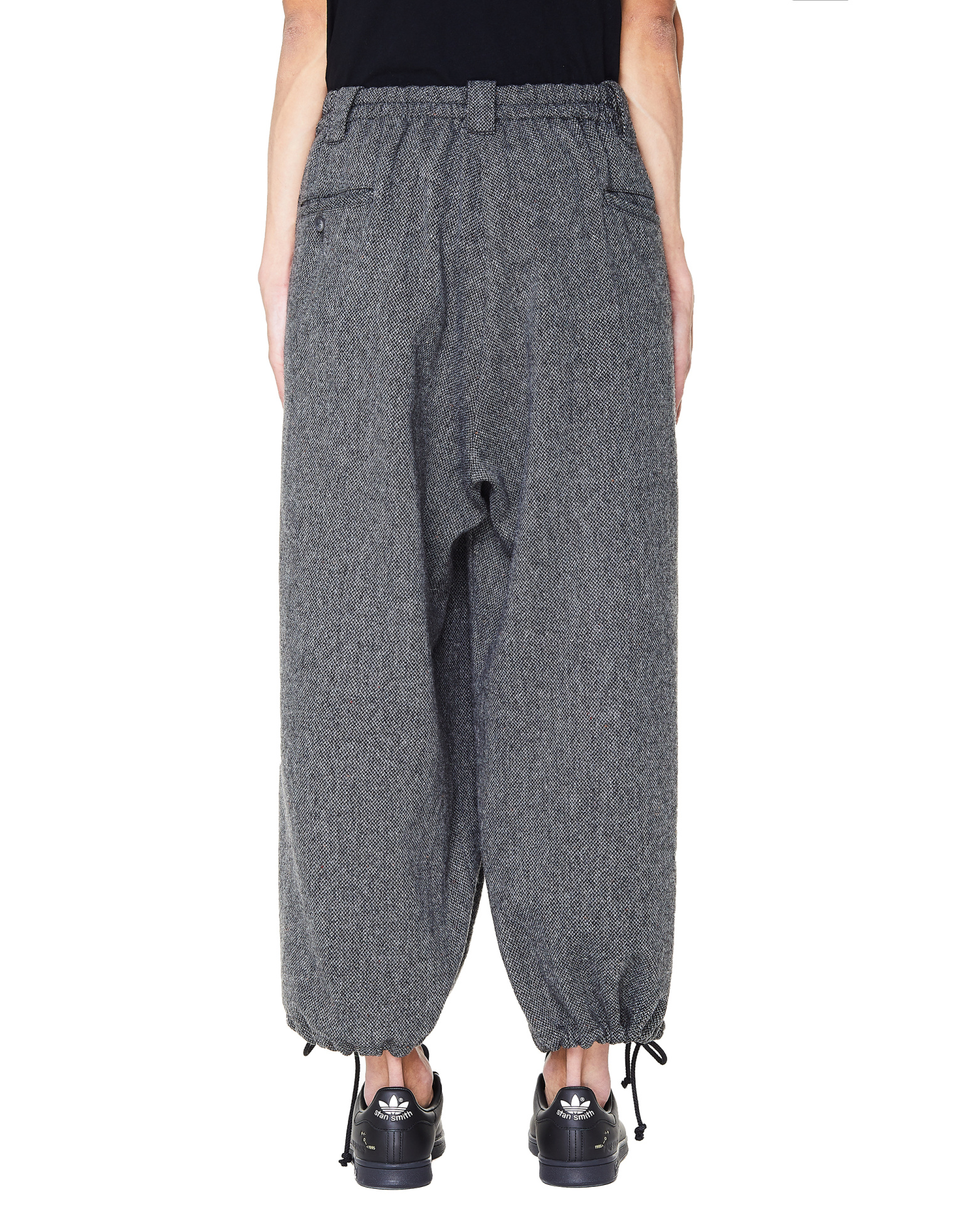 Yohji Yamamoto Grey Tweed Trousers