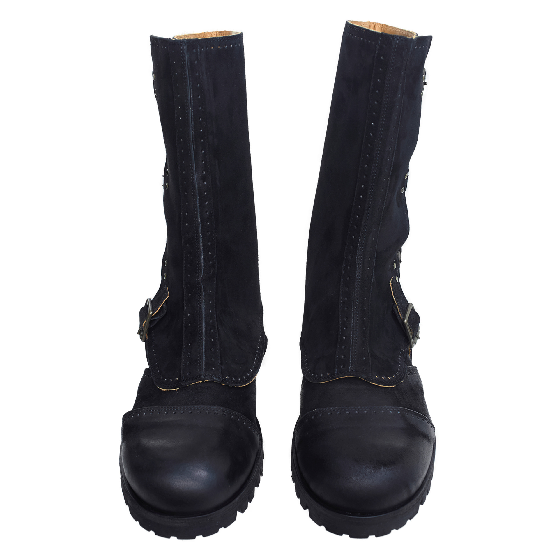 Ziggy Chen Leather boots with panels