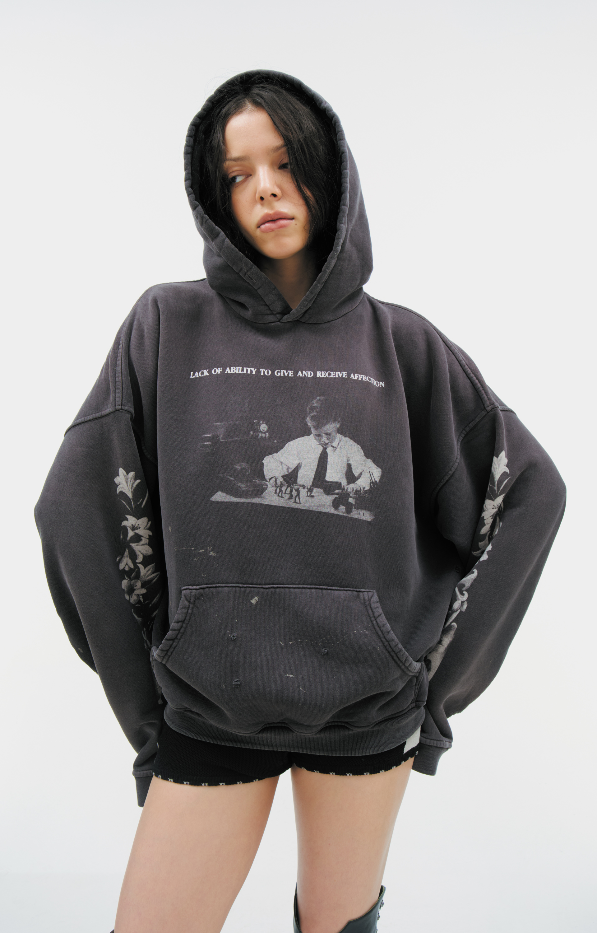 Enfants Riches Déprimés Printed cotton hoodie