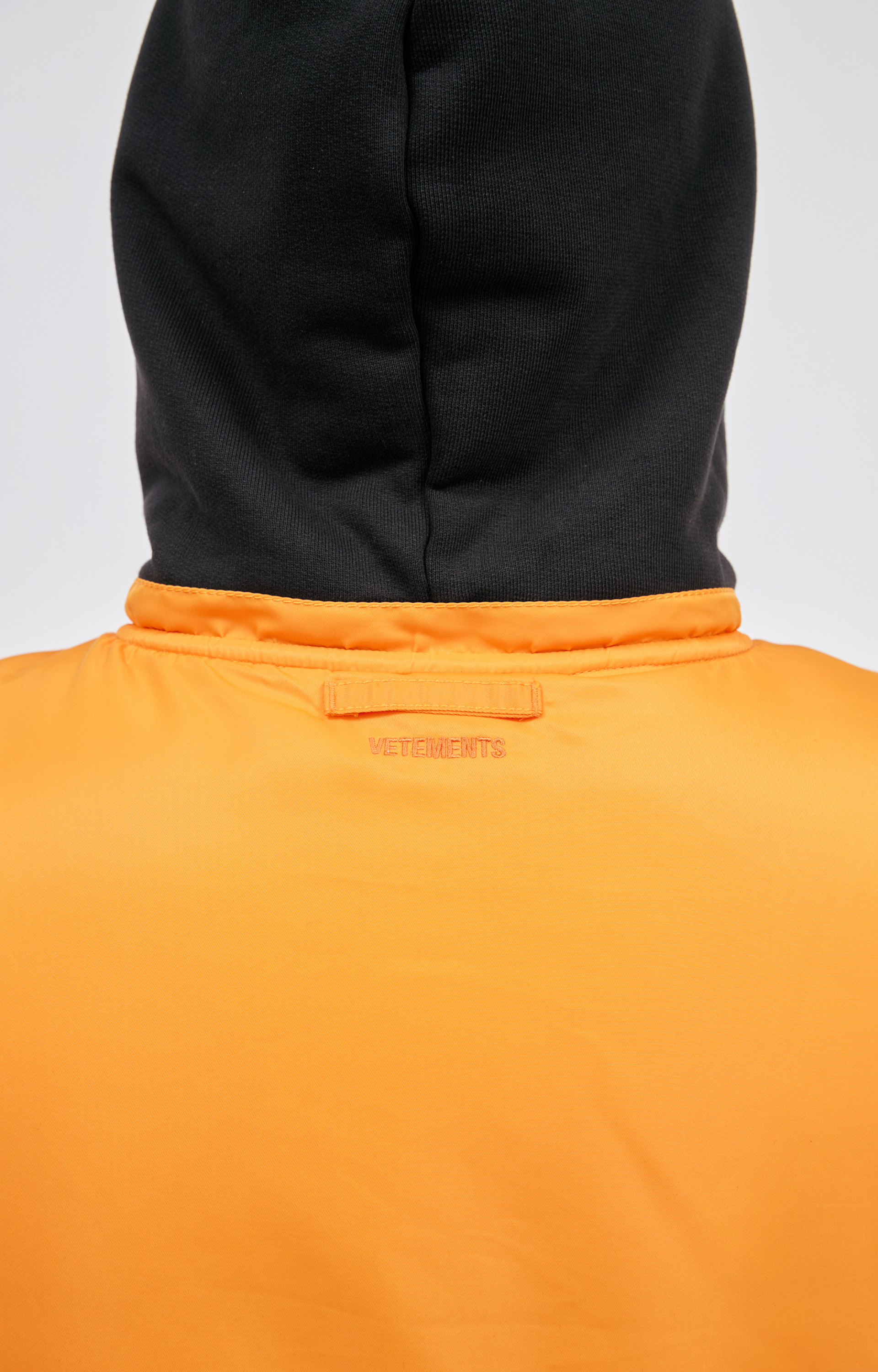 VETEMENTS Reversible bomber vest with hood