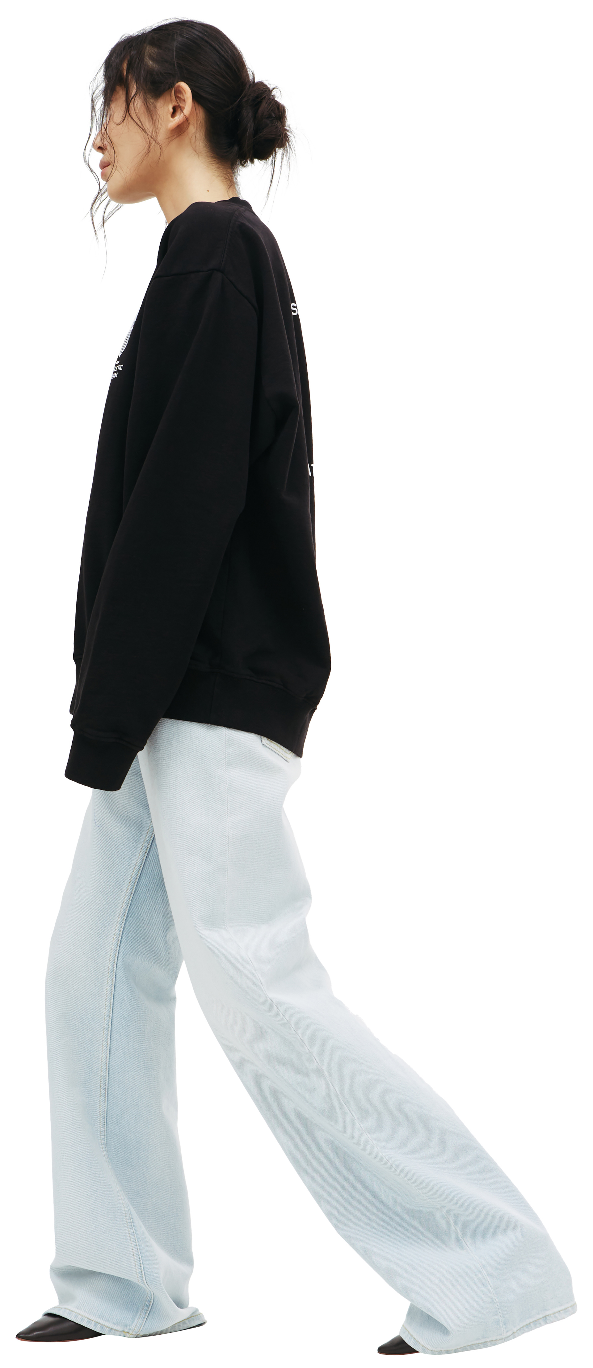 SPORTY & RICH Athletic team printed sweatshirt