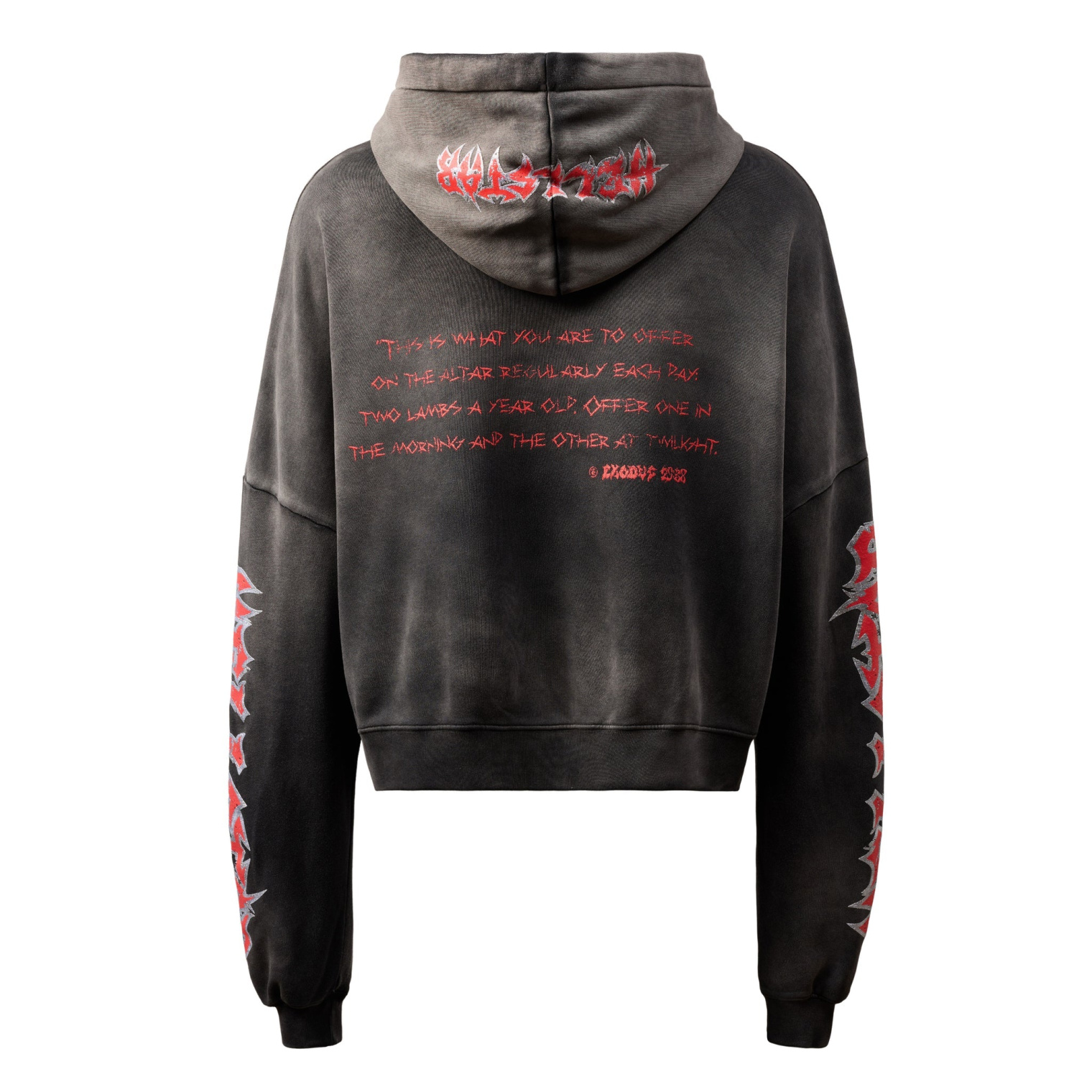 Buy Hellstar men lamb hoodie for $450 online on SV77, HSSS26HO3/BLK