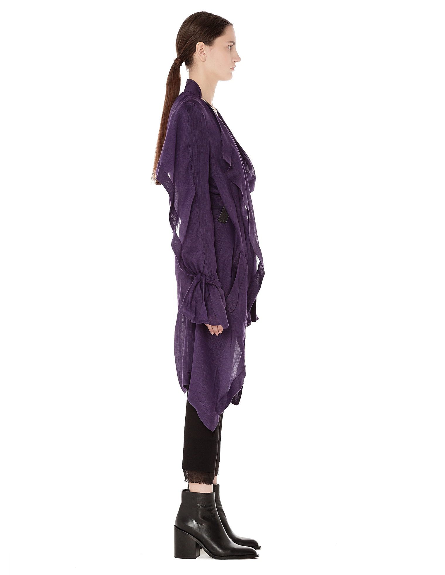 Ann Demeulemeester Linen trenchcoat