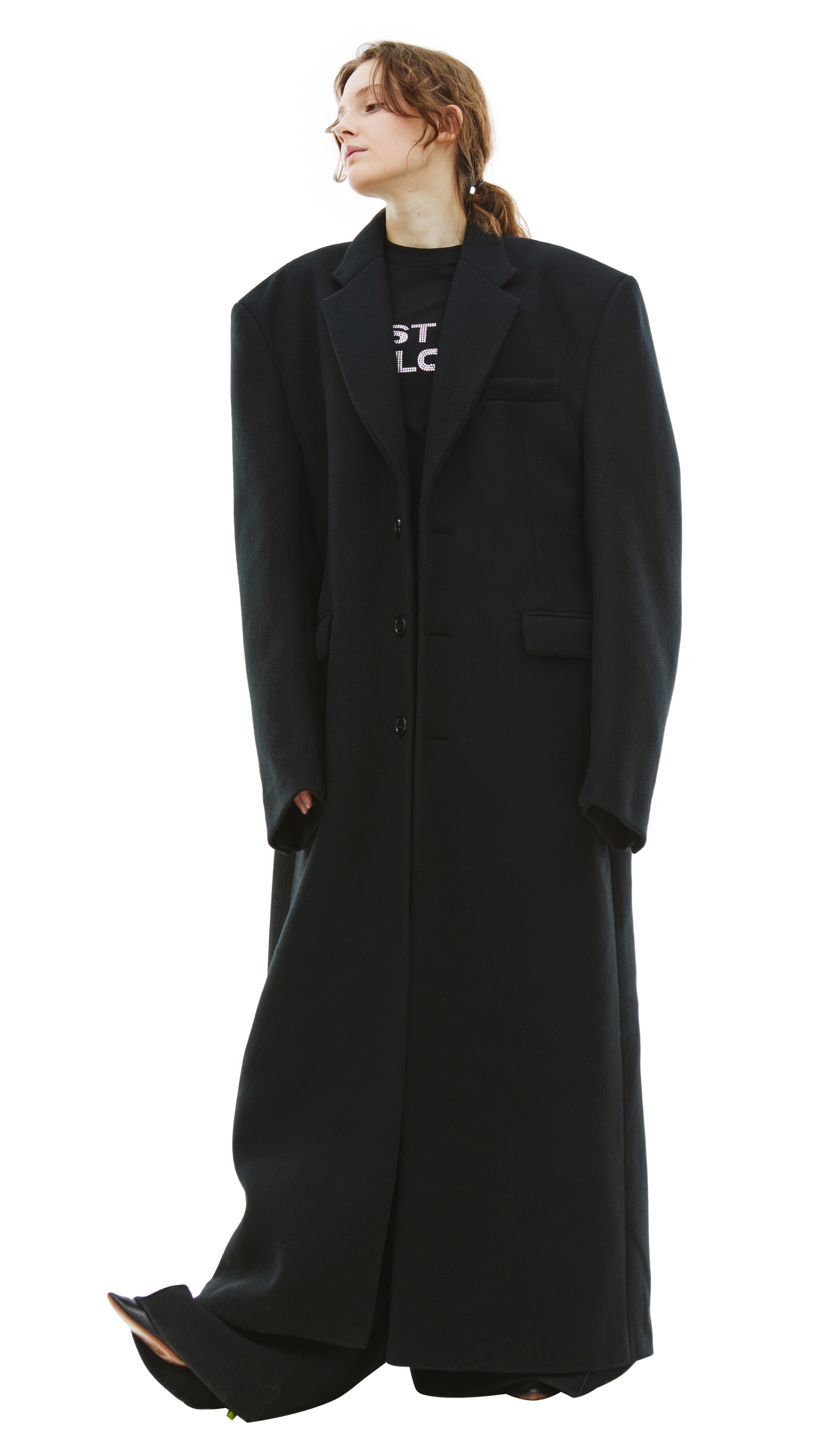 VETEMENTS Black Oversized Coat