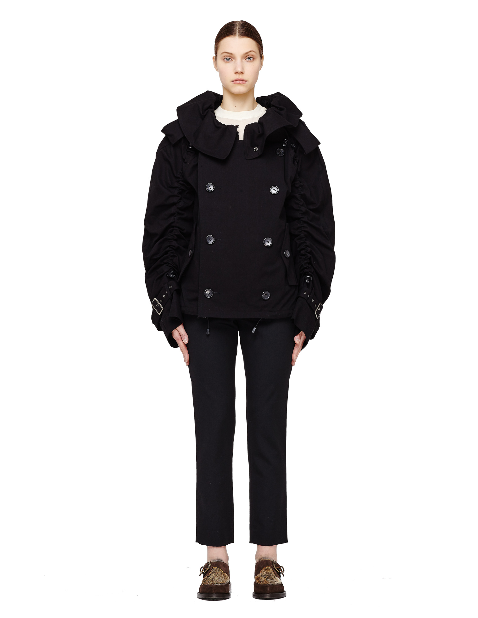 Junya Watanabe Двубортный плащ