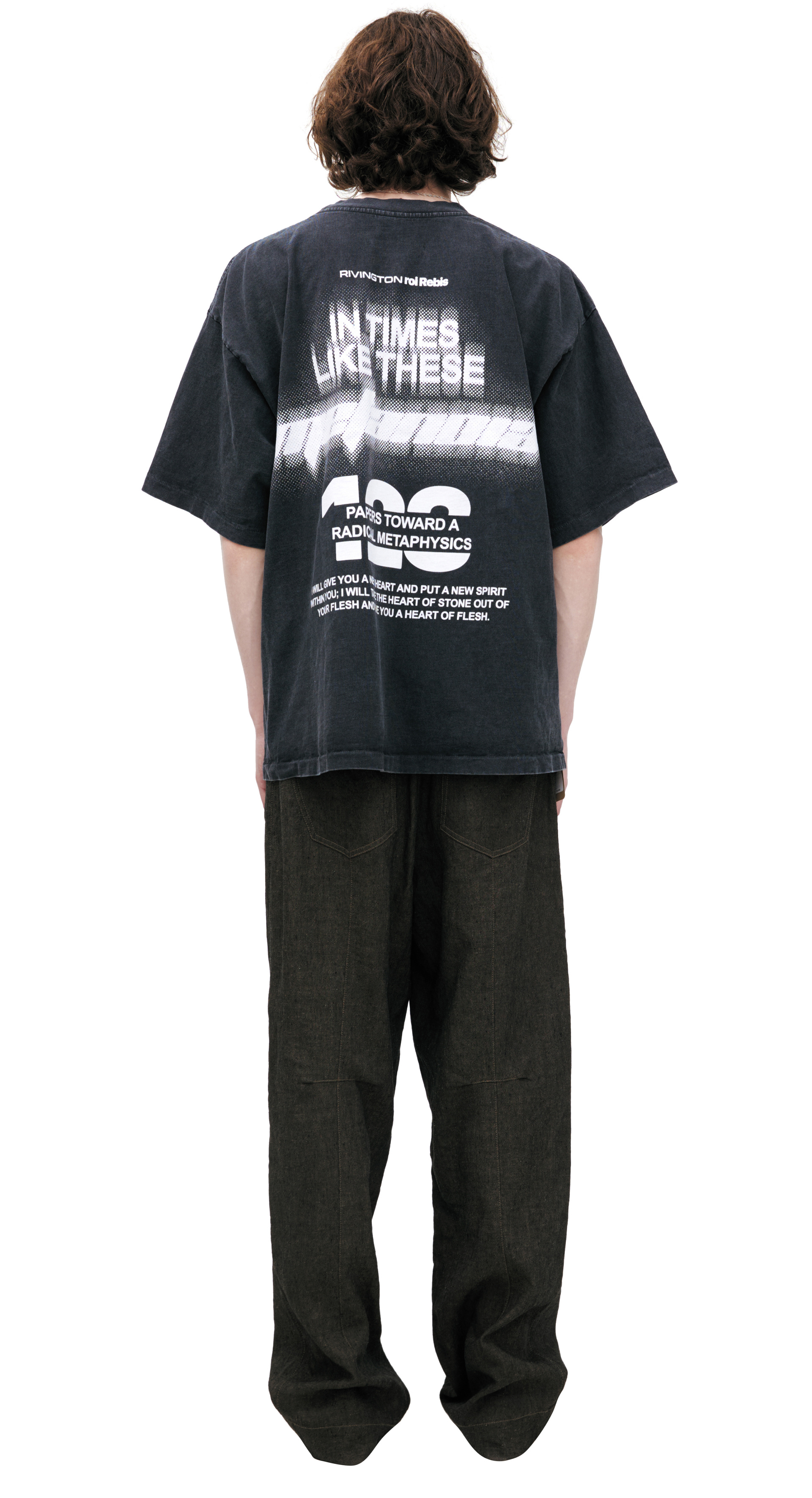 RRR123 Dark Grey print t-shirt