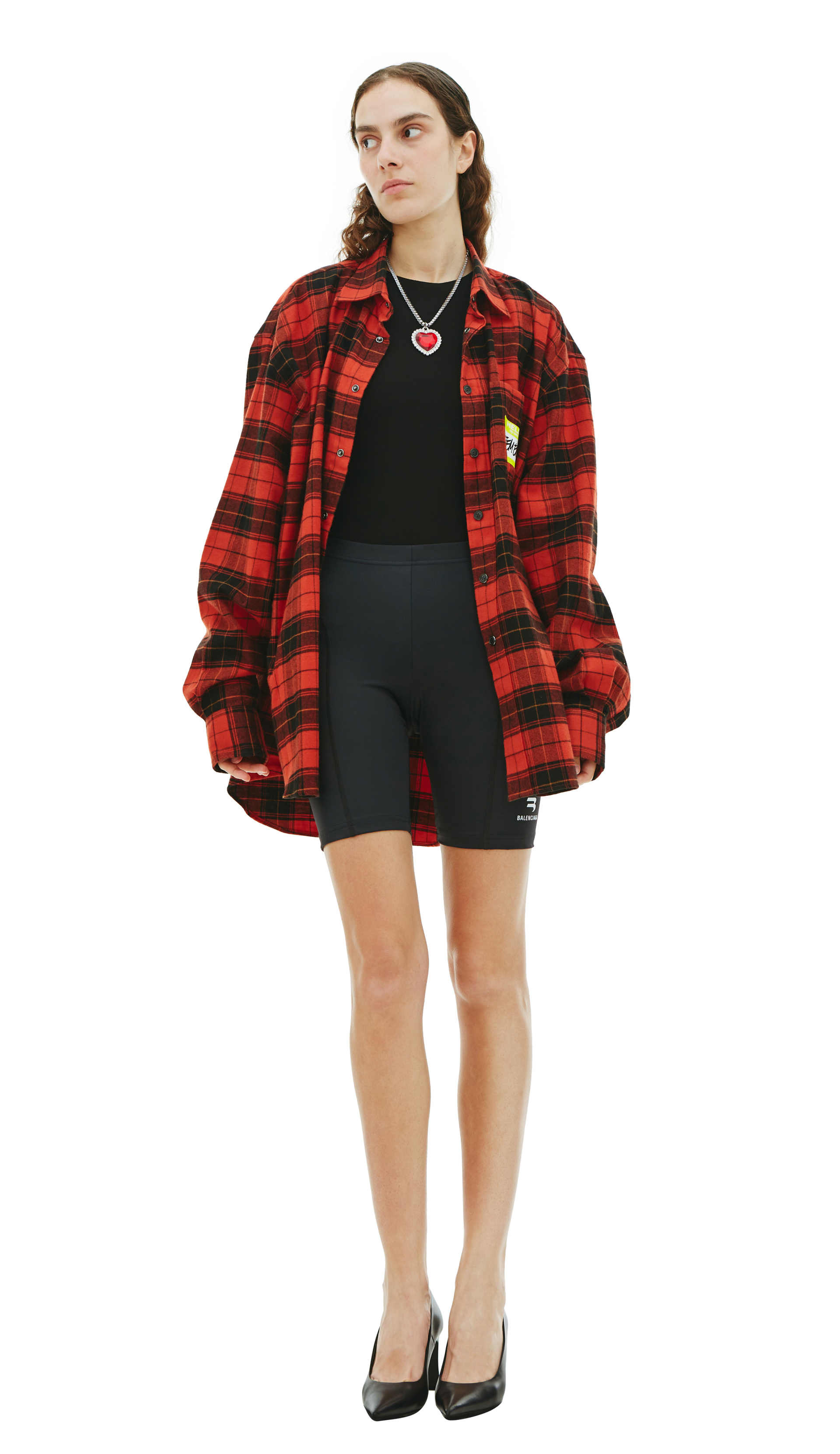 VETEMENTS Logo checked shirt