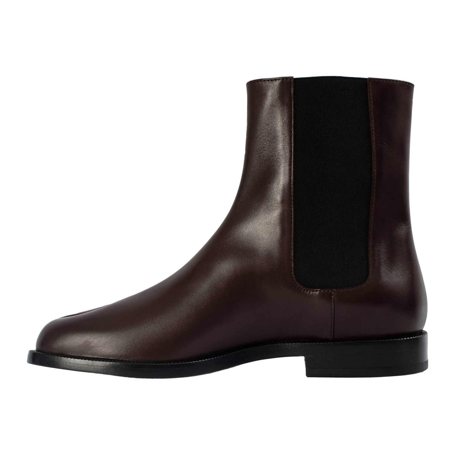 Maison Margiela Бордовые кожаные челси Tabi