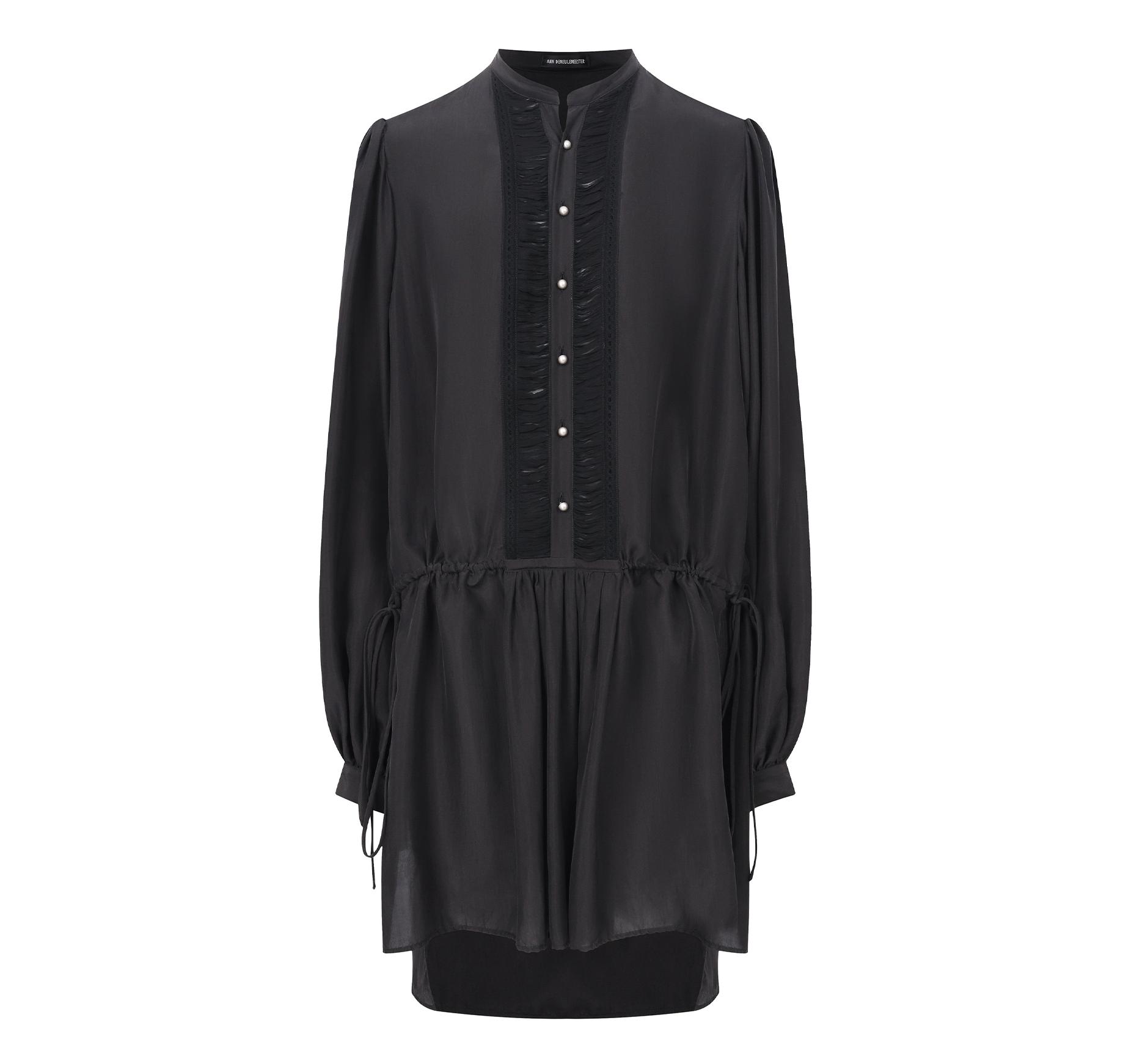 Ann Demeulemeester Black silk dress