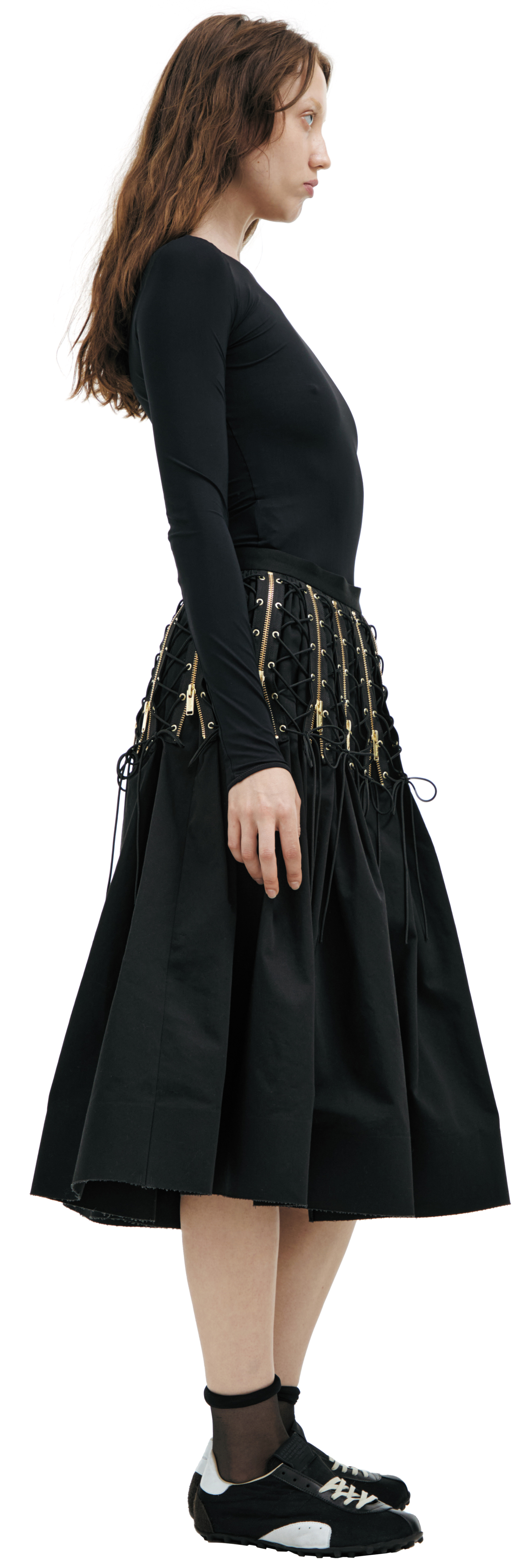 Undercover Lace-up skirt