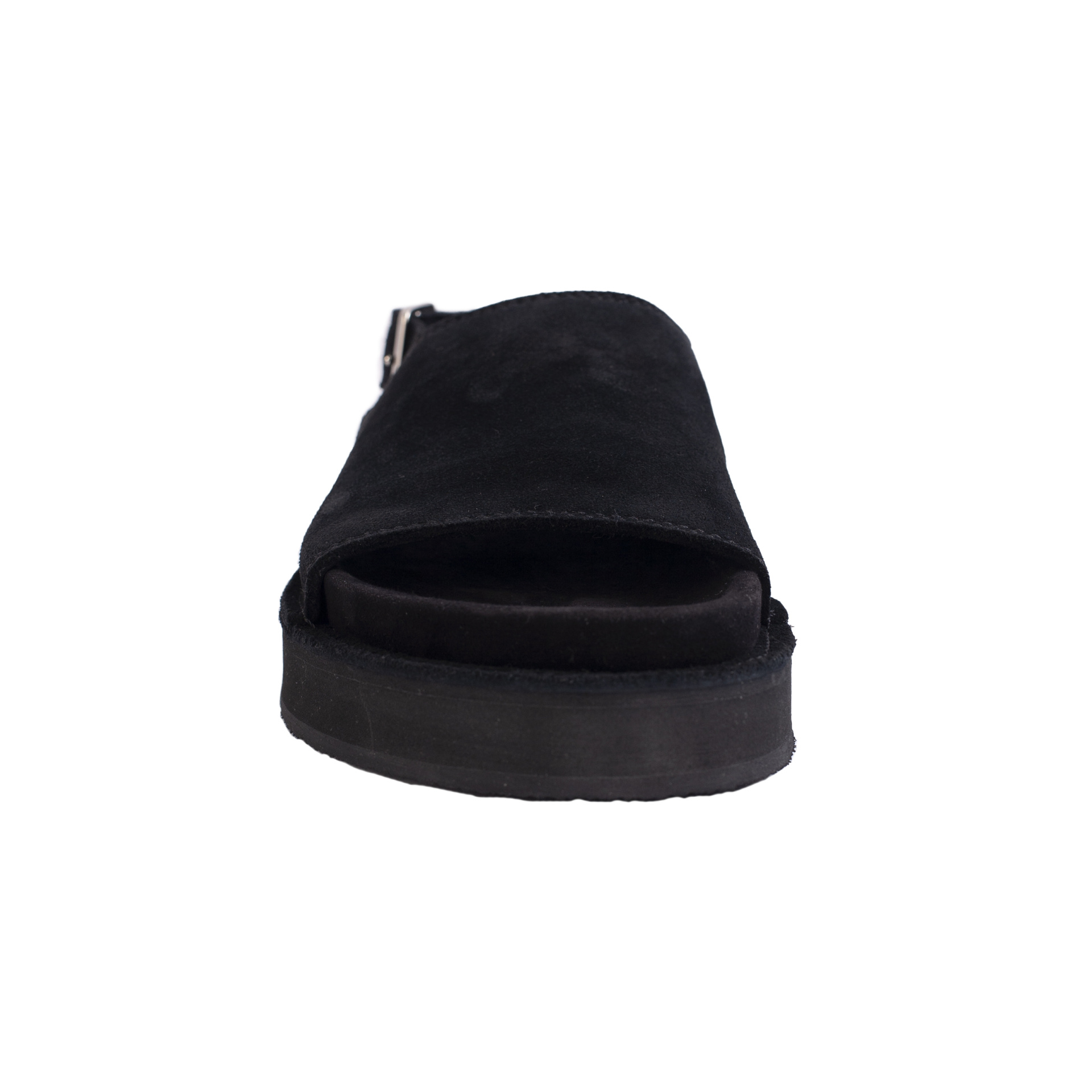 Jil Sander Black Suede Sandals