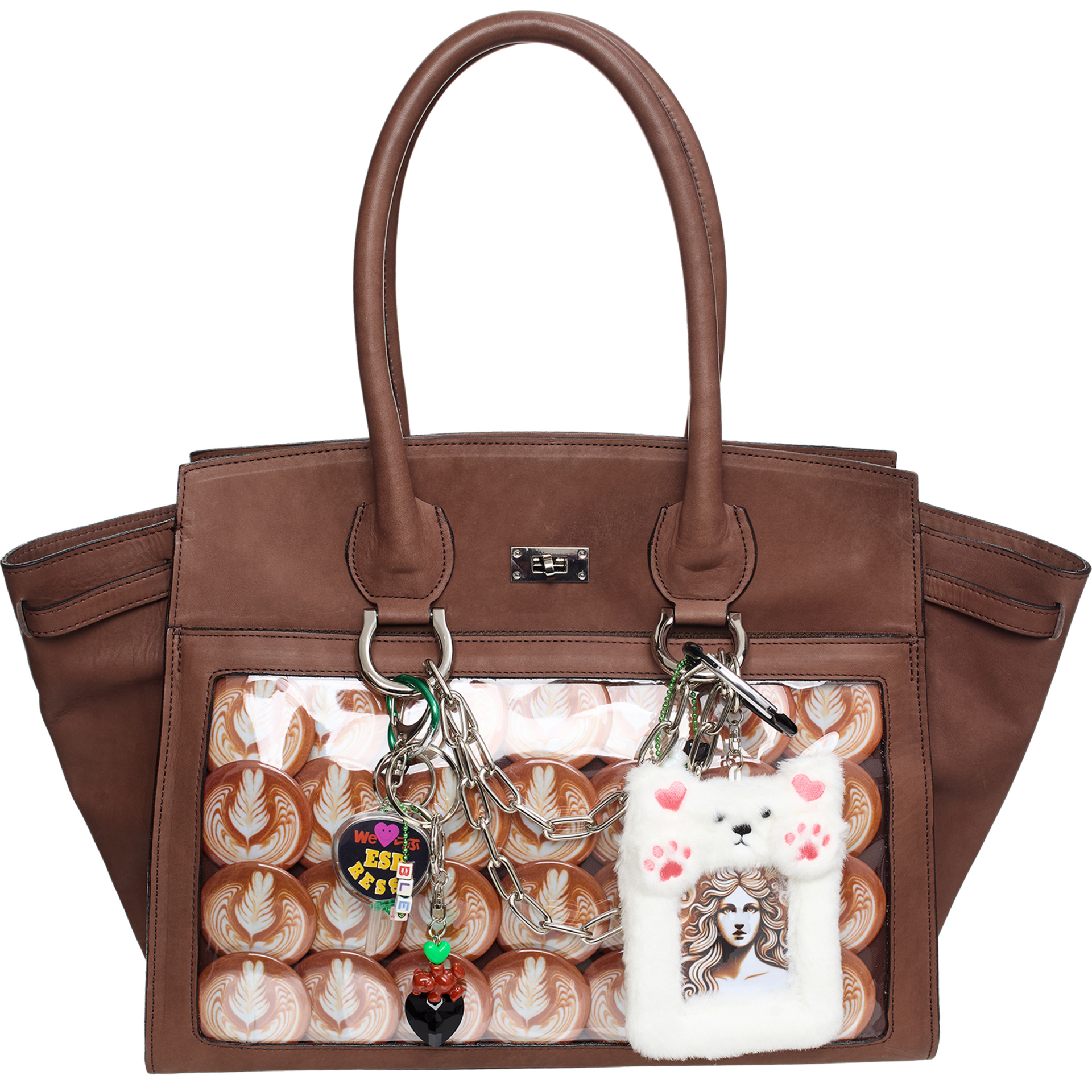 Doublet Leather bag with trims