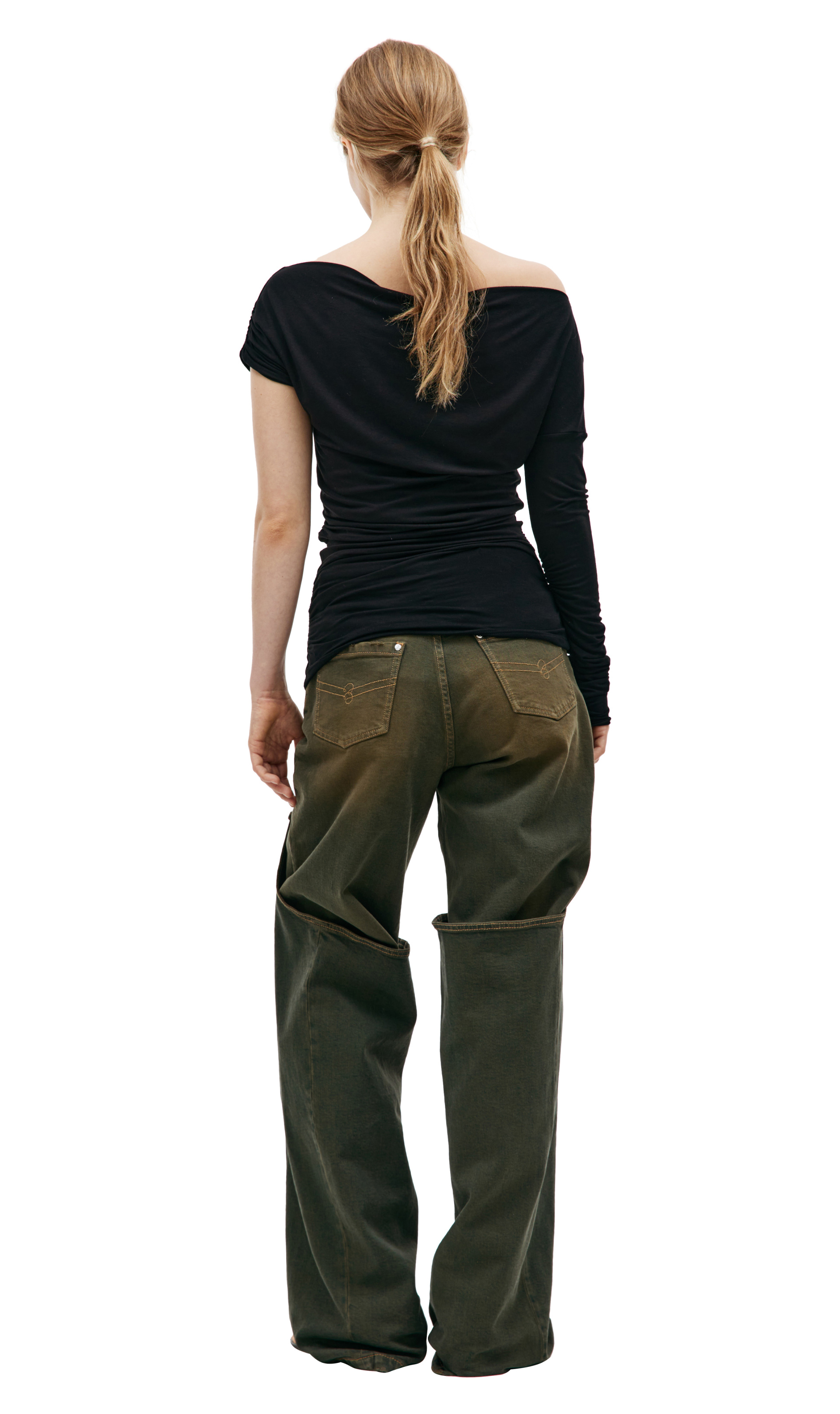 Blumarine Black asymmetric longsleeve