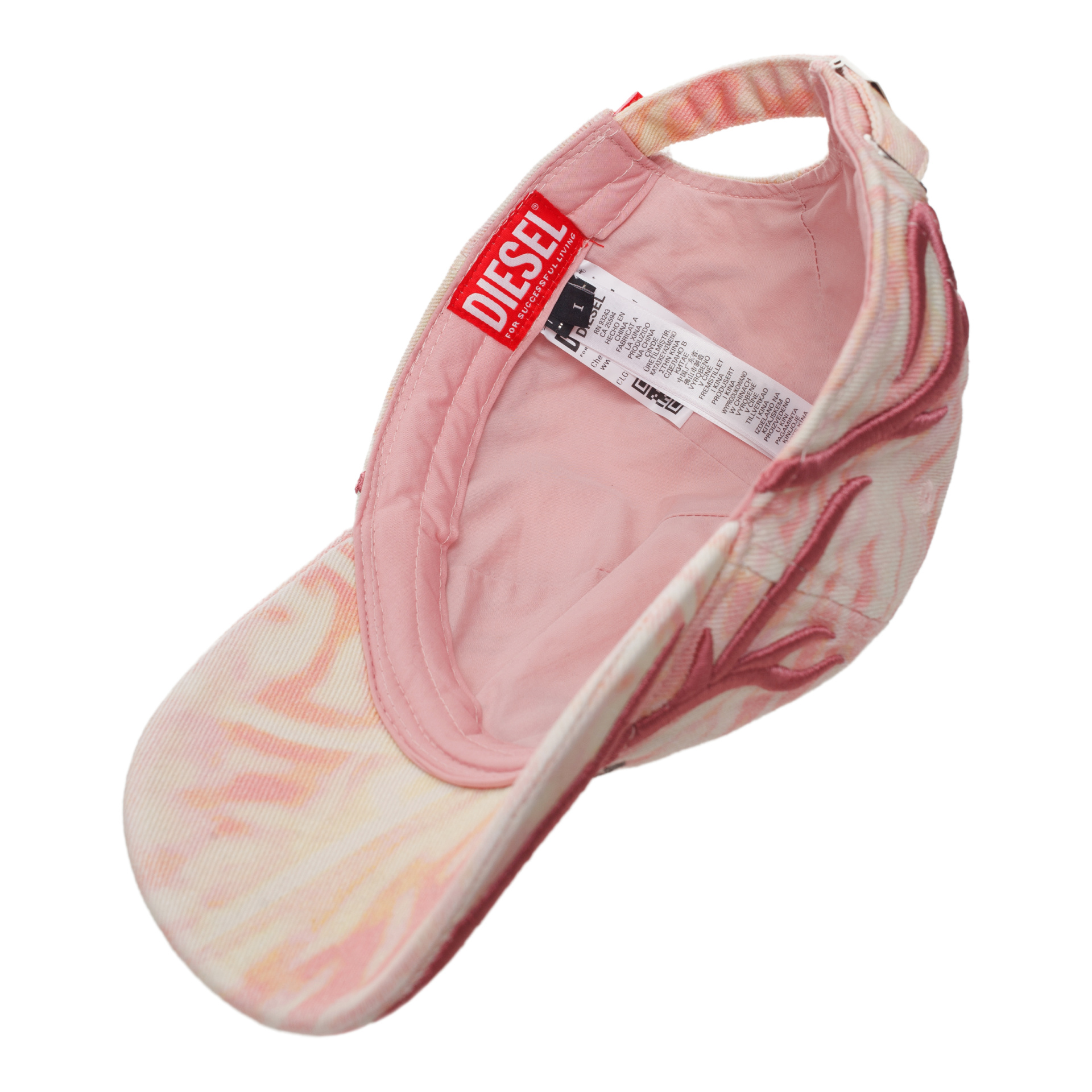 Diesel Embroidered tie-dye cap