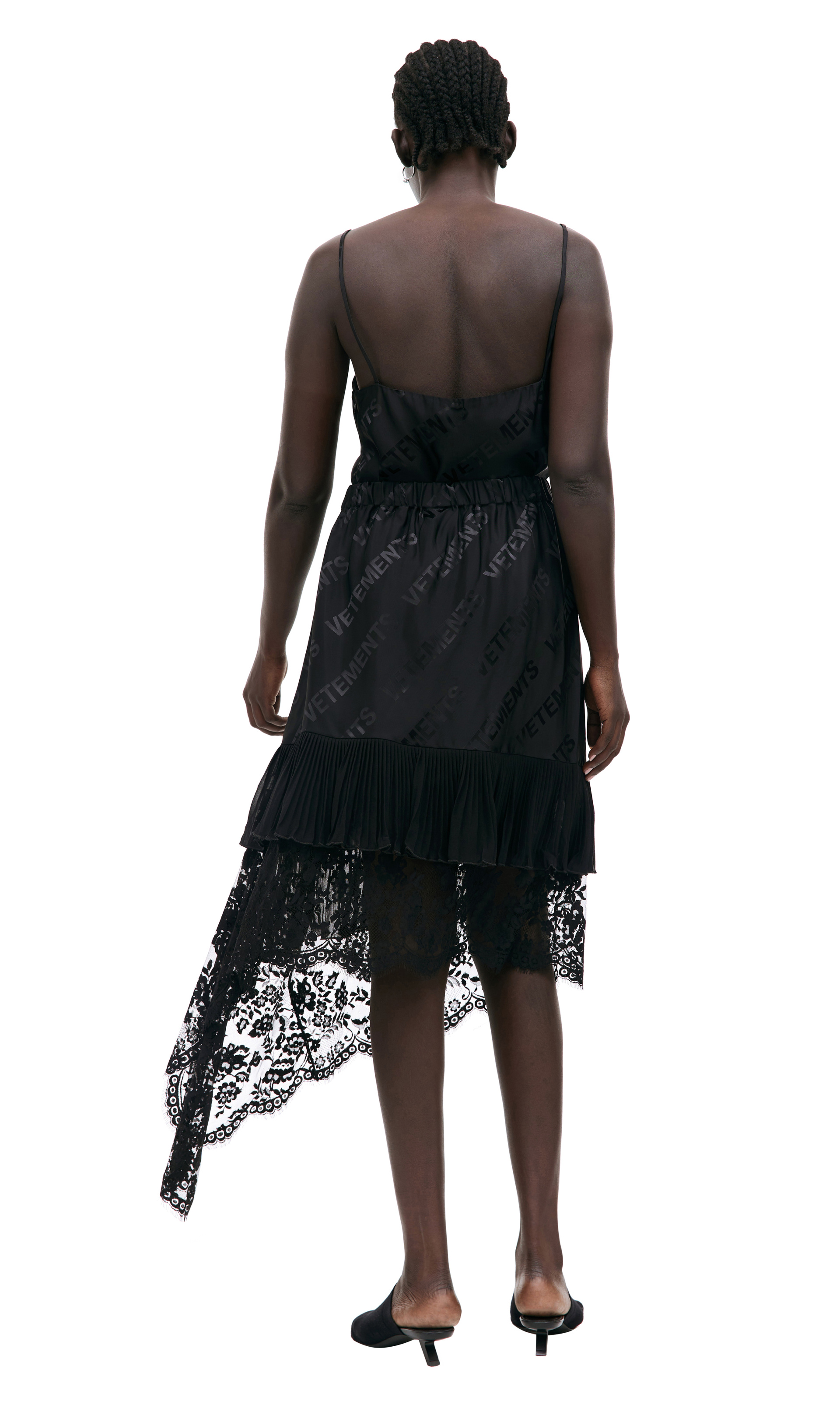 VETEMENTS Black asymmetrical skirt