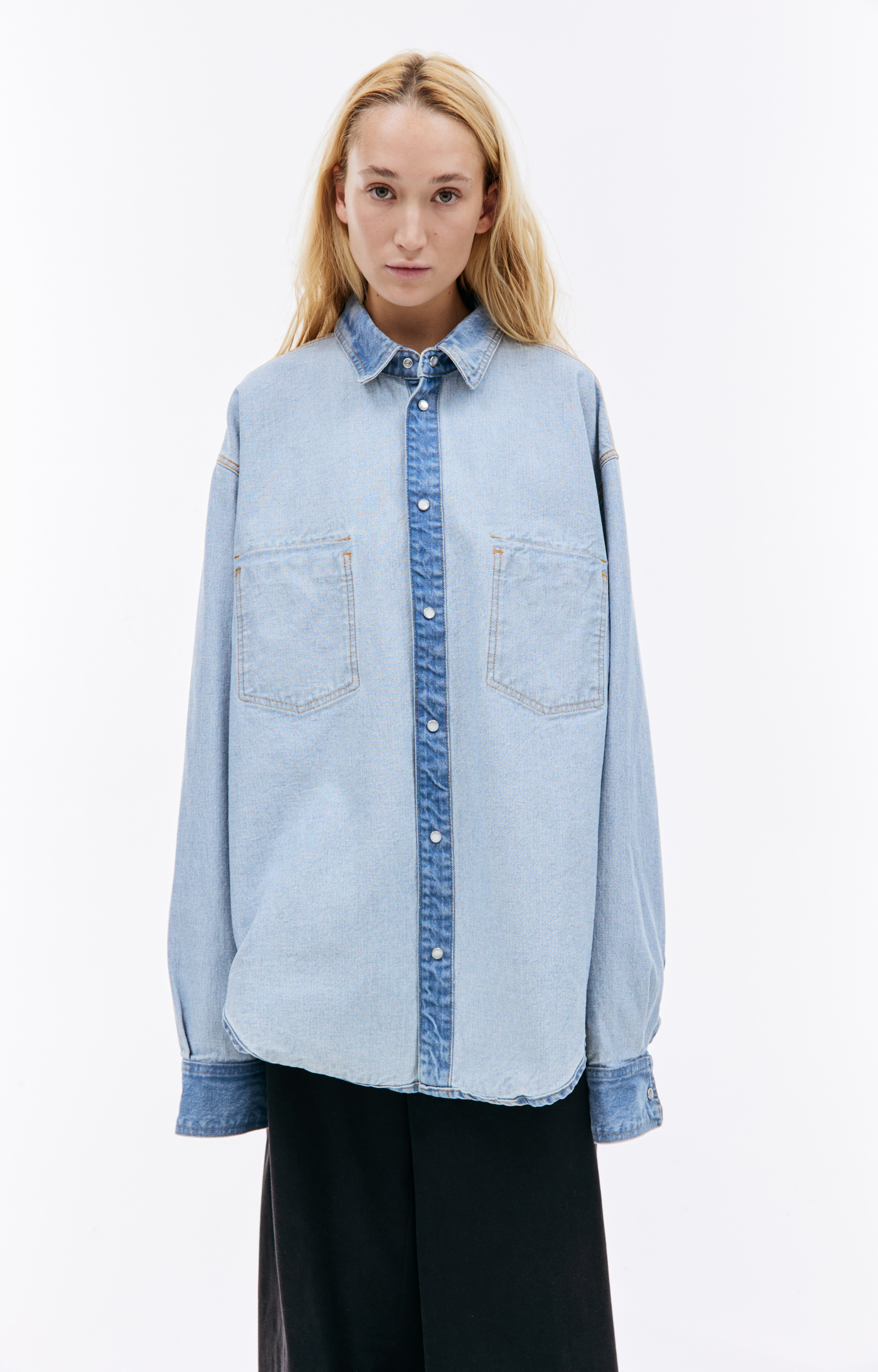 VETEMENTS Inside-out denim shirt