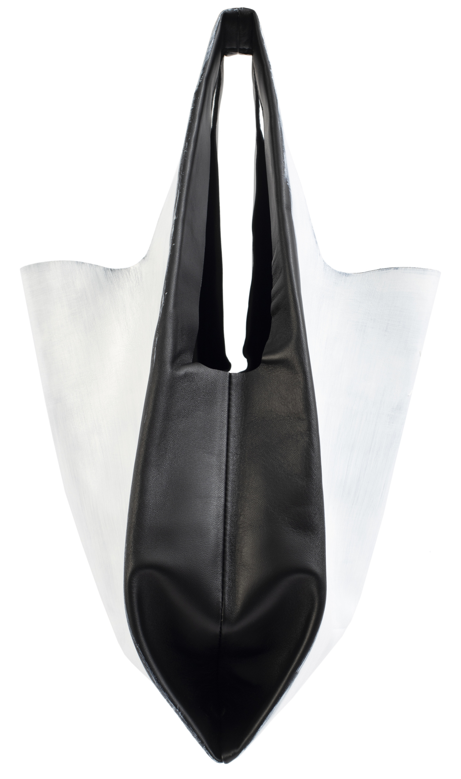 Maison Margiela Bianchetto Painted Leather Tote Bag