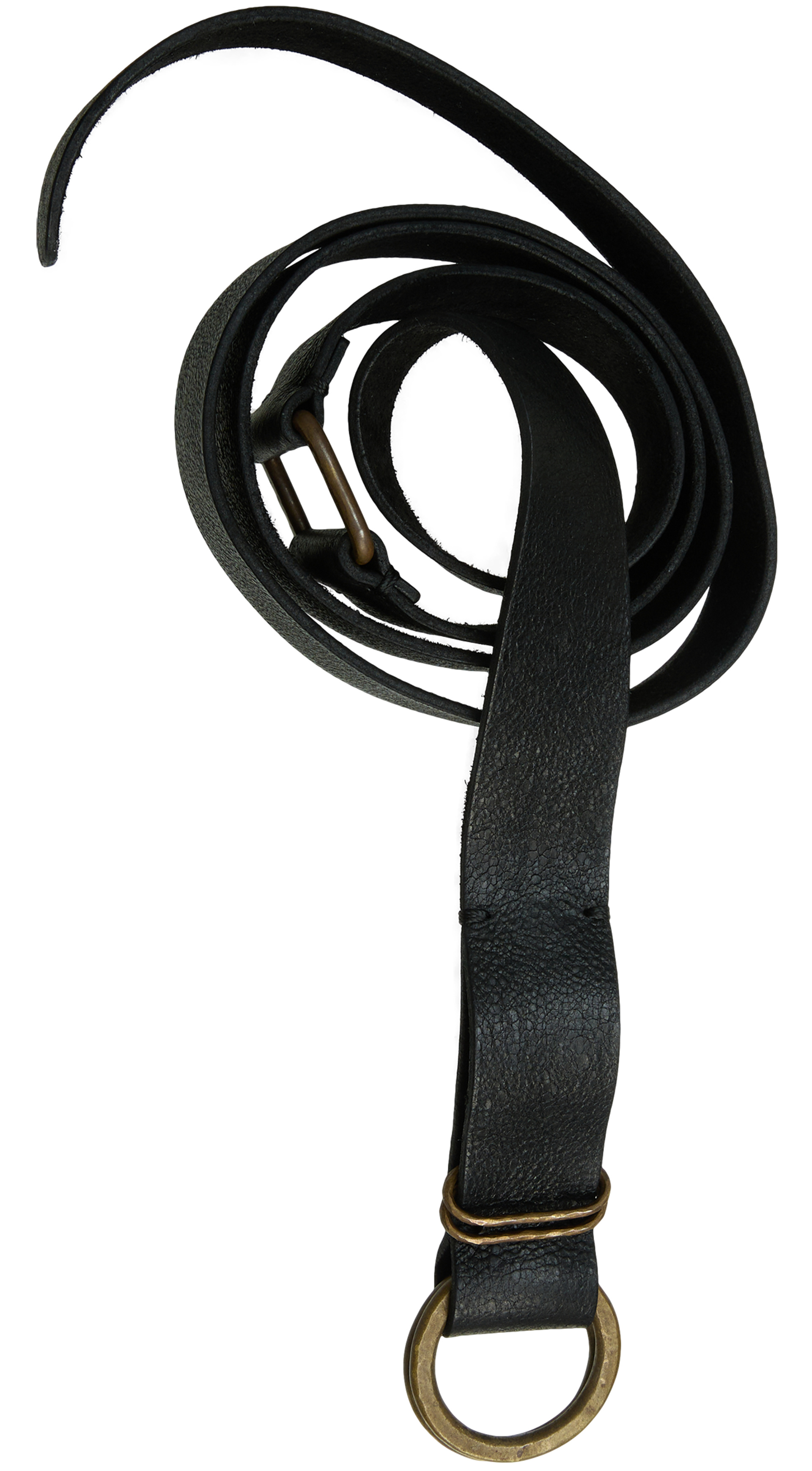 Ziggy Chen Black leather belt