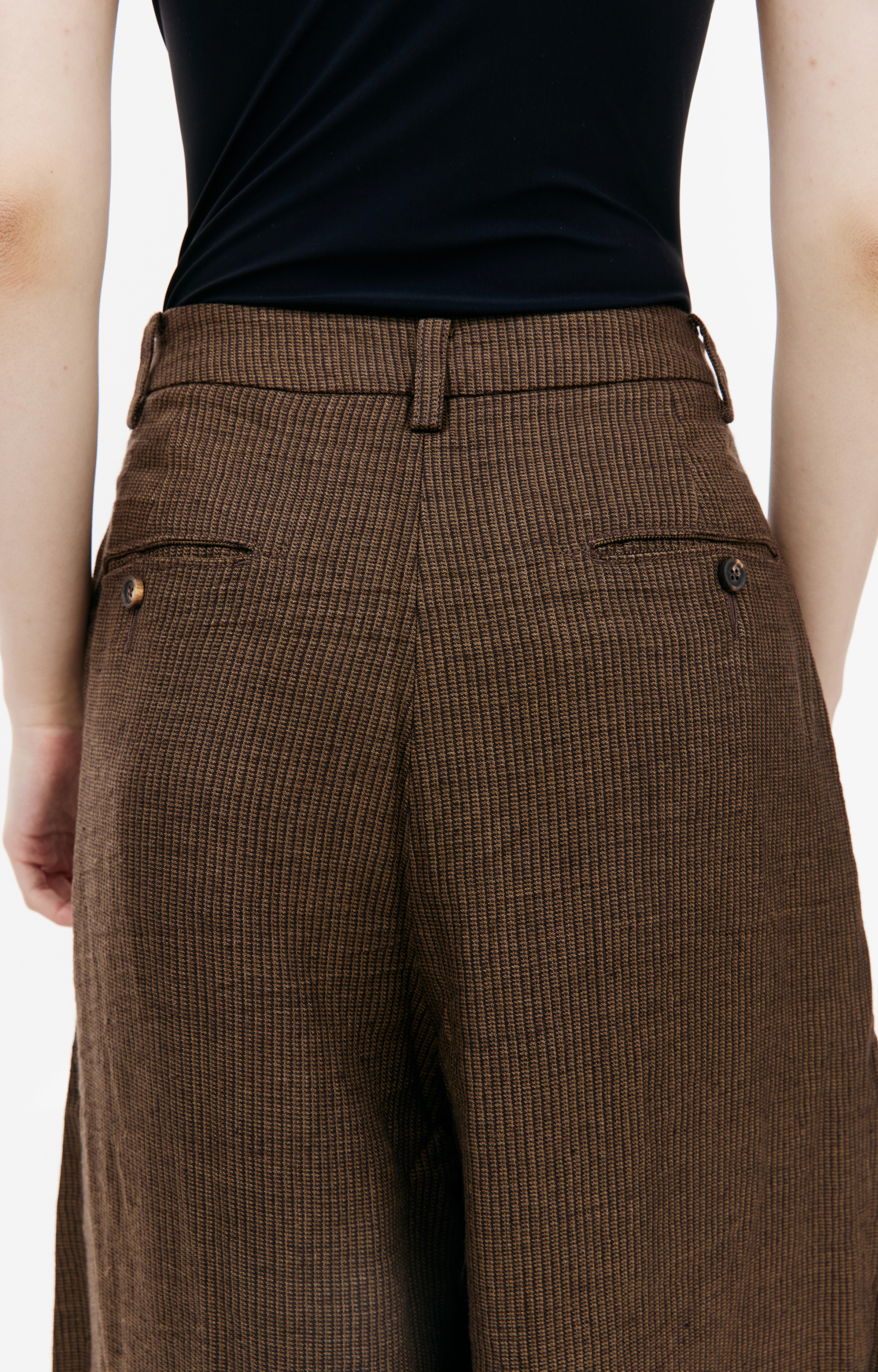 Ziggy Chen Wide leg linen trousers